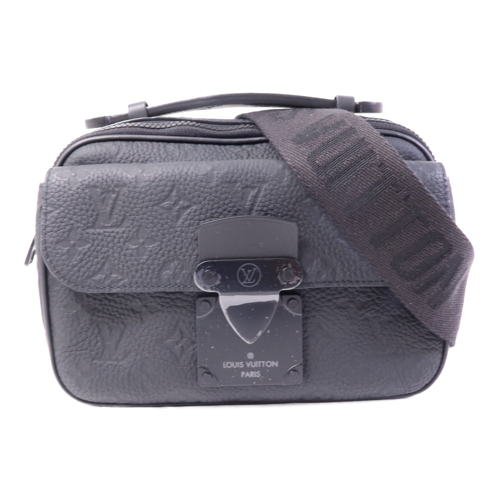 LOUIS VUITTON Monogram Taurillon S Lock肩背袋