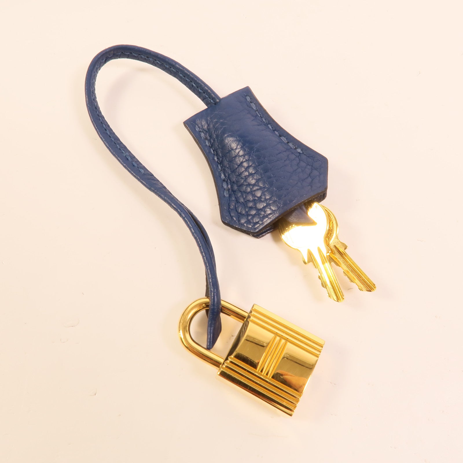 HERMES Togo皮革Kelly 28手挽肩背兩用袋Blue Brighton
