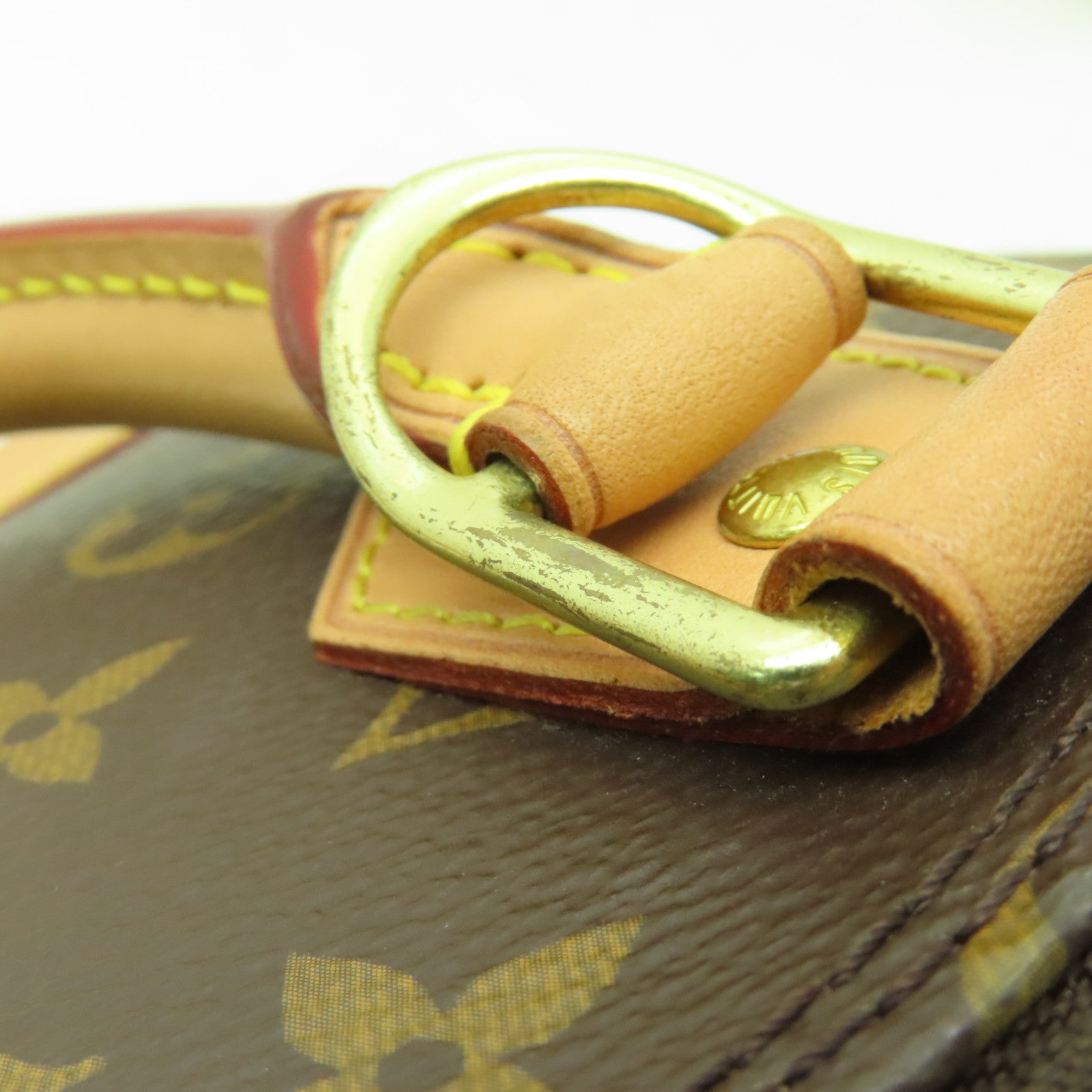 LOUIS VUITTON Monogram Alma BB金扣手挽肩背兩用袋棕色