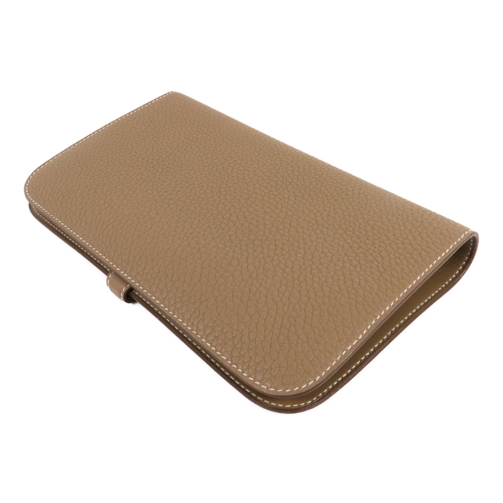 HERMES Togo皮革Dogon Duo Wallet長錢包Etoupe