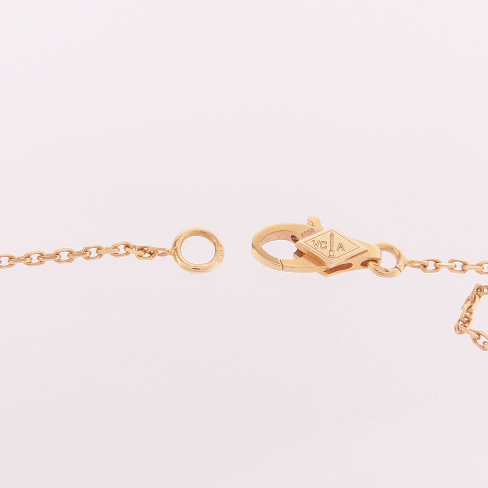 Van Cleef & Arpels 18K玫瑰金Sweet Alhambra Carnelian Pendant紅玉髓項鍊