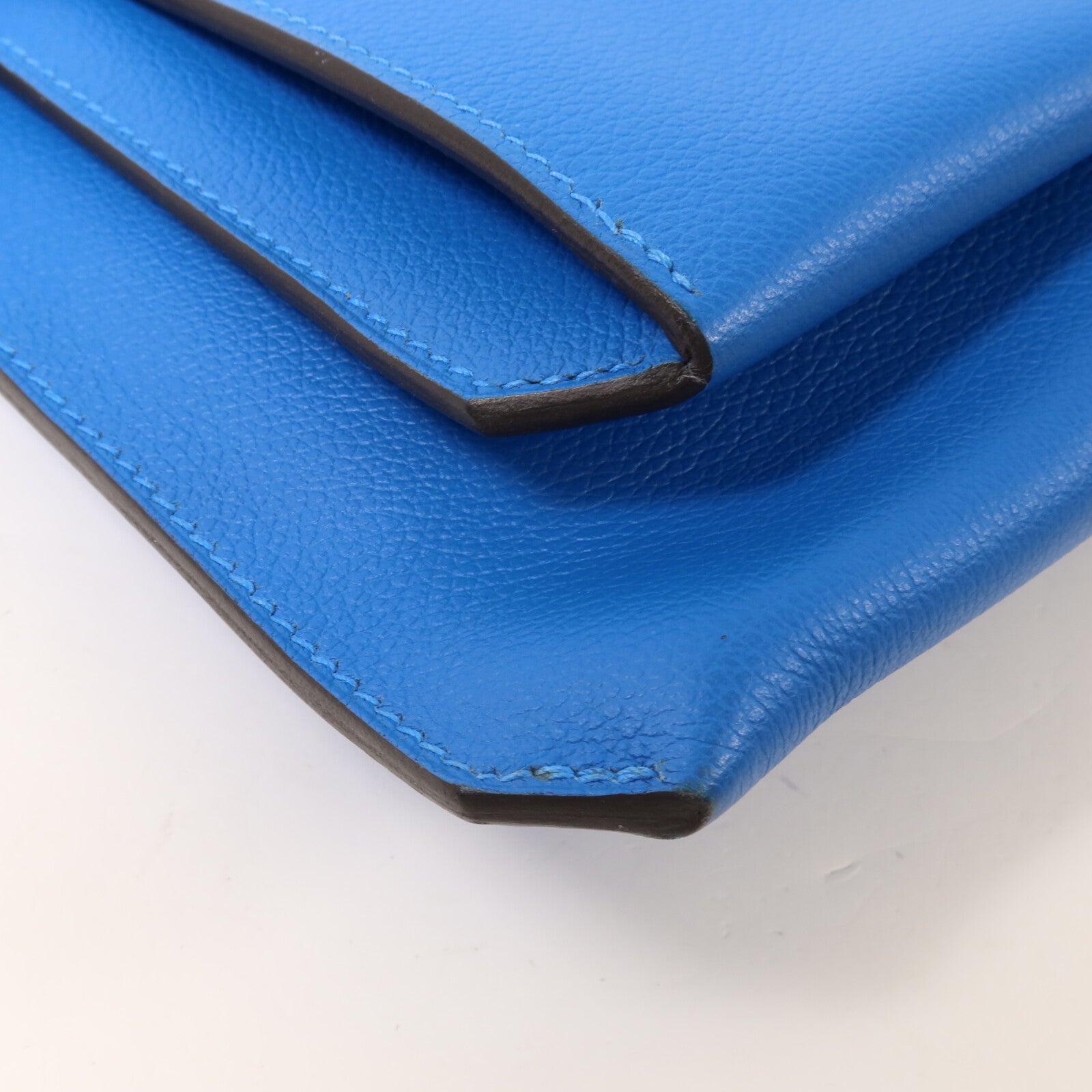 HERMES Evercolor皮革Ultrapla PM肩背袋Bleu Hydra