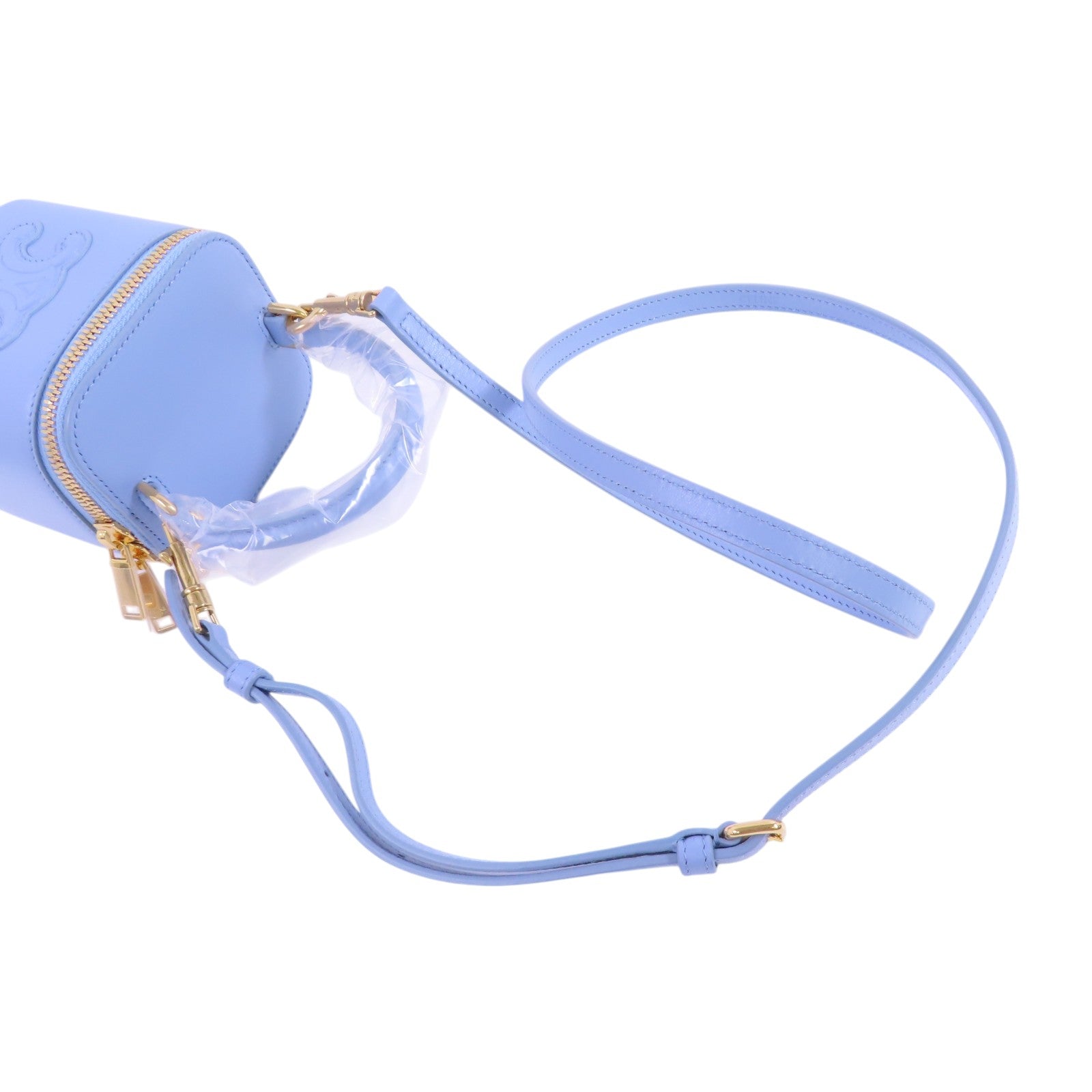 CELINE GHW Mini Vanity Case Hand Shoulder Bag Crossbody Calfskin Leather