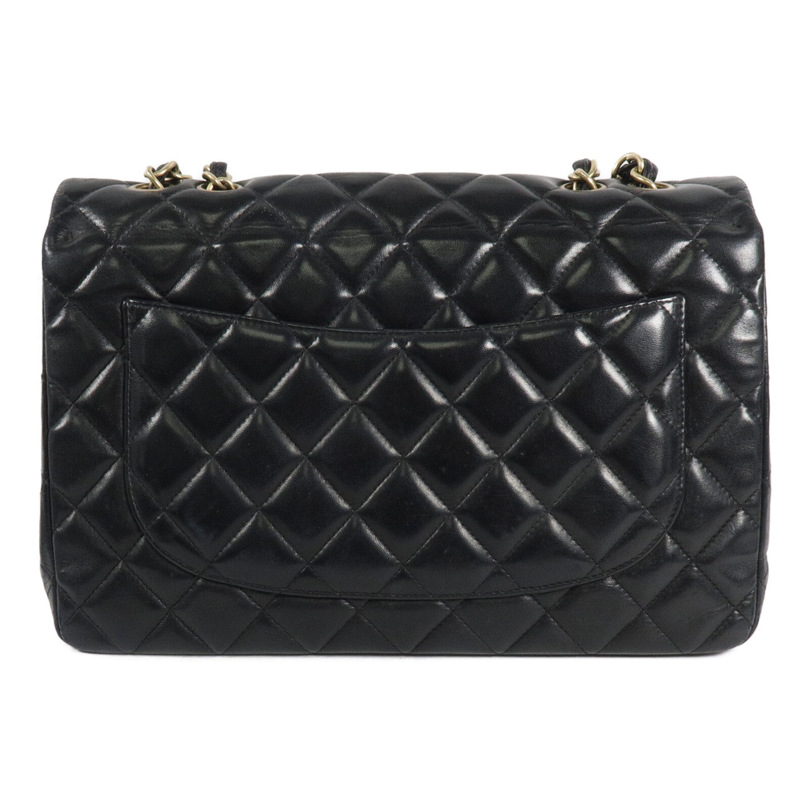 CHANEL 羊皮皮革Large Classic鏈帶肩背袋