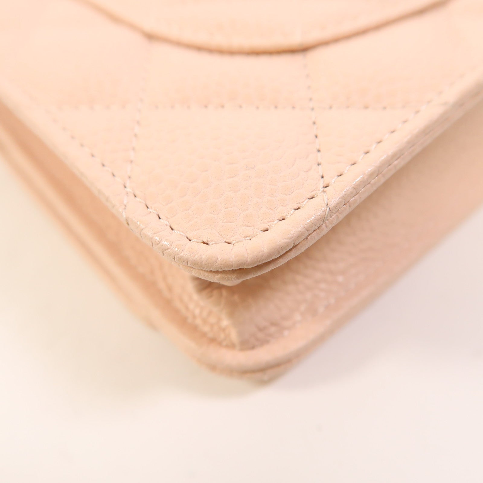 CHANEL 牛皮皮革WOC Wallet On Chain銀扣鏈帶肩背袋