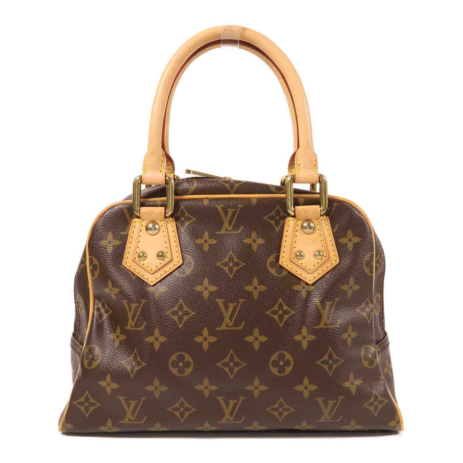 LOUIS VUITTON Monogram Manhattan PM手挽袋棕色