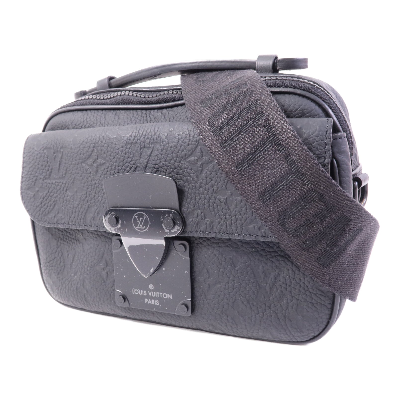 LOUIS VUITTON Monogram Taurillon S Lock肩背袋