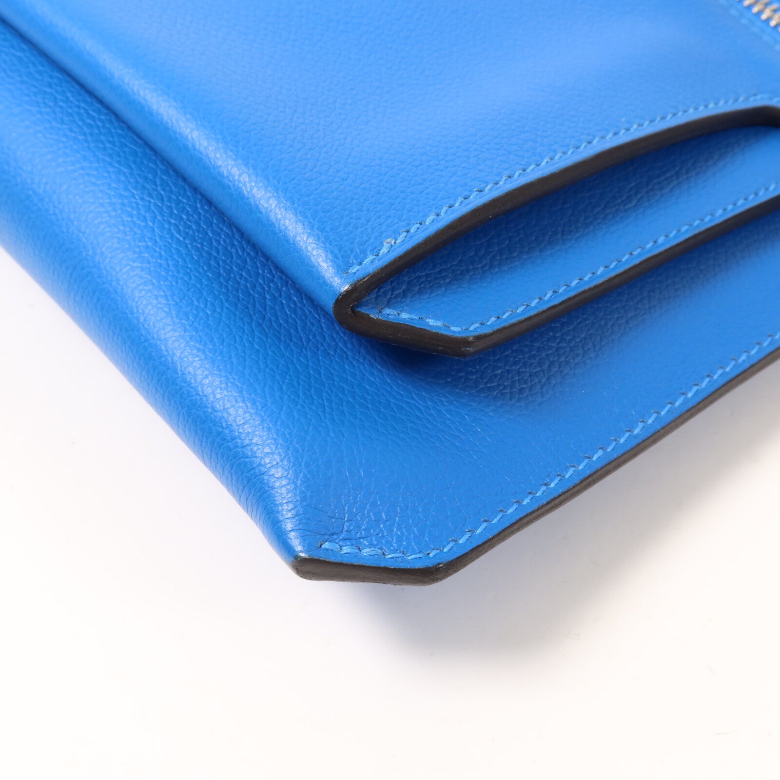 HERMES Evercolor皮革Ultrapla PM肩背袋Bleu Hydra
