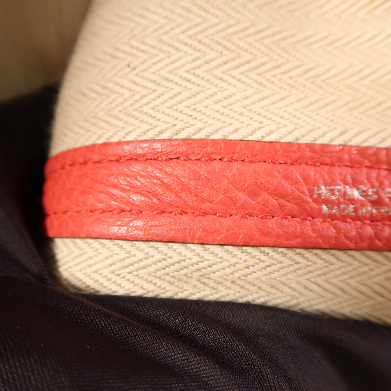 HERMES Negonda皮革Garden Party PM銀扣手挽袋Bougainvillier