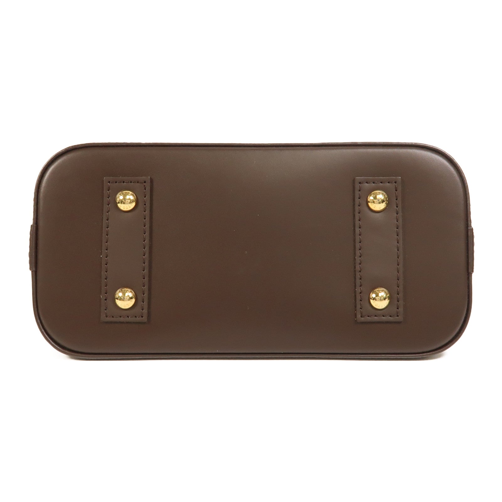 LOUIS VUITTON Damier Alma BB金扣手挽肩背兩用袋棕色