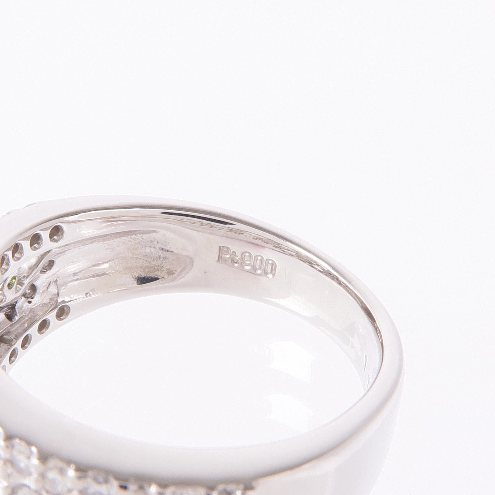 JEWELRY Diamond Ring PT900 Platinum US#7