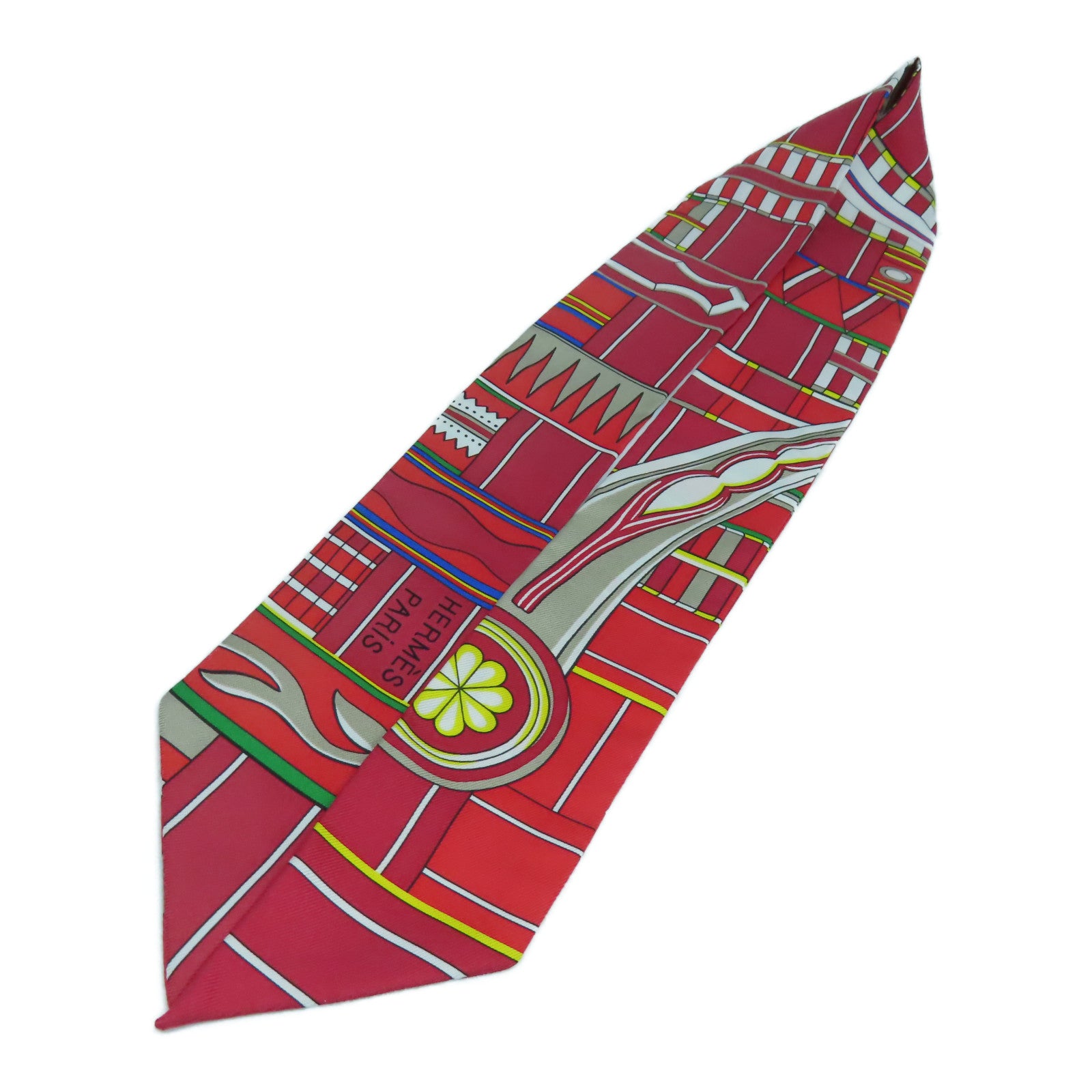 HERMES 【激減優惠】絲質Twilly Scarf絲巾紅色