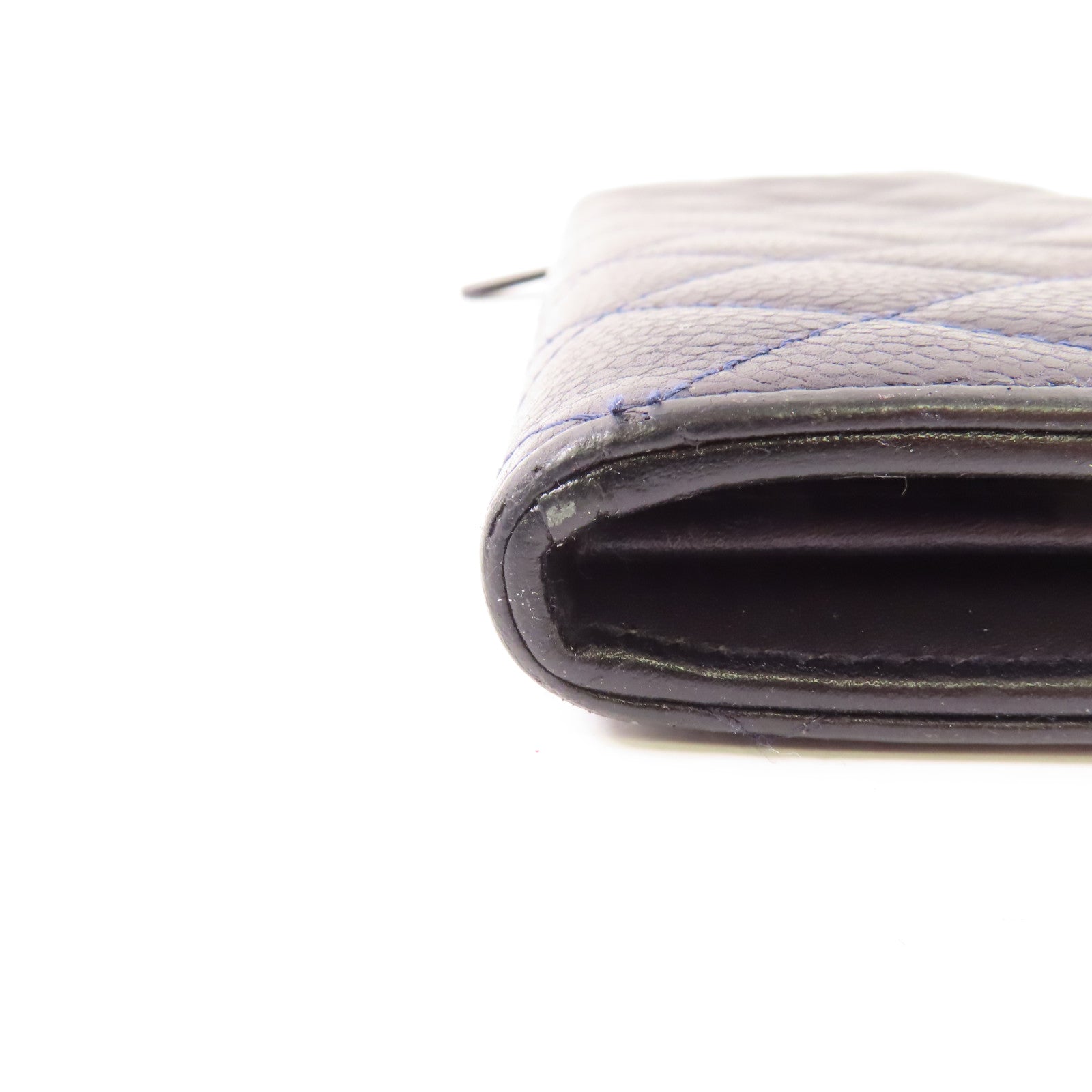 CHANEL 【激減優惠】牛皮皮革Long Wallet銀扣長錢包