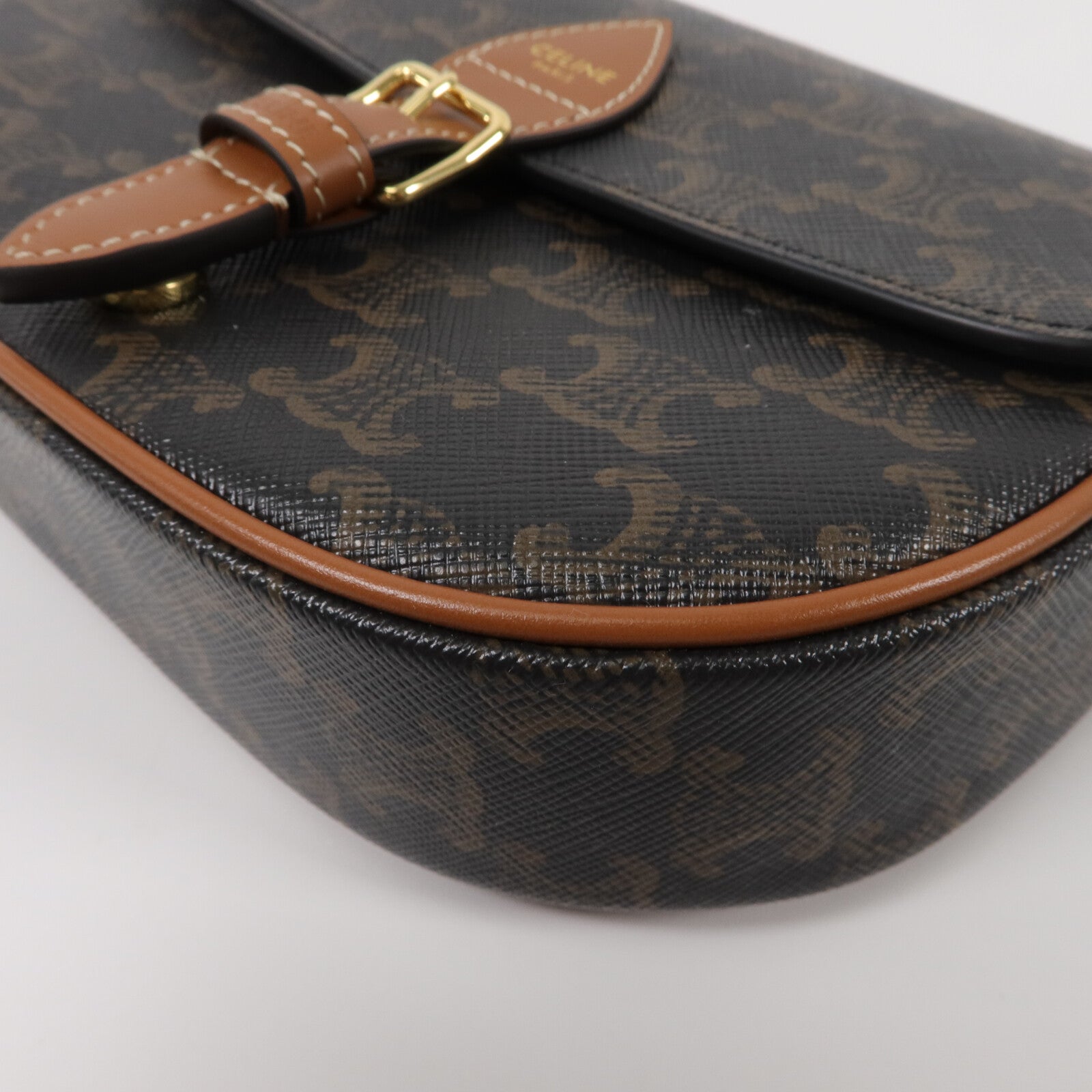 CELINE 塗層帆布Folco肩背袋