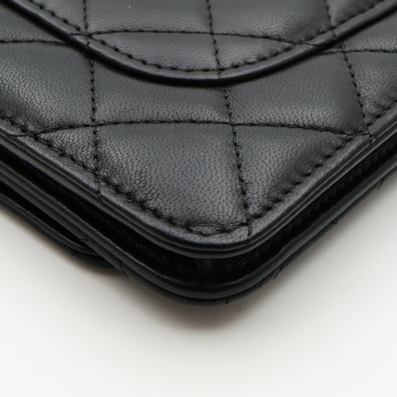 CHANEL 羊皮皮革WOC Wallet On Chain銀扣鏈帶肩背袋
