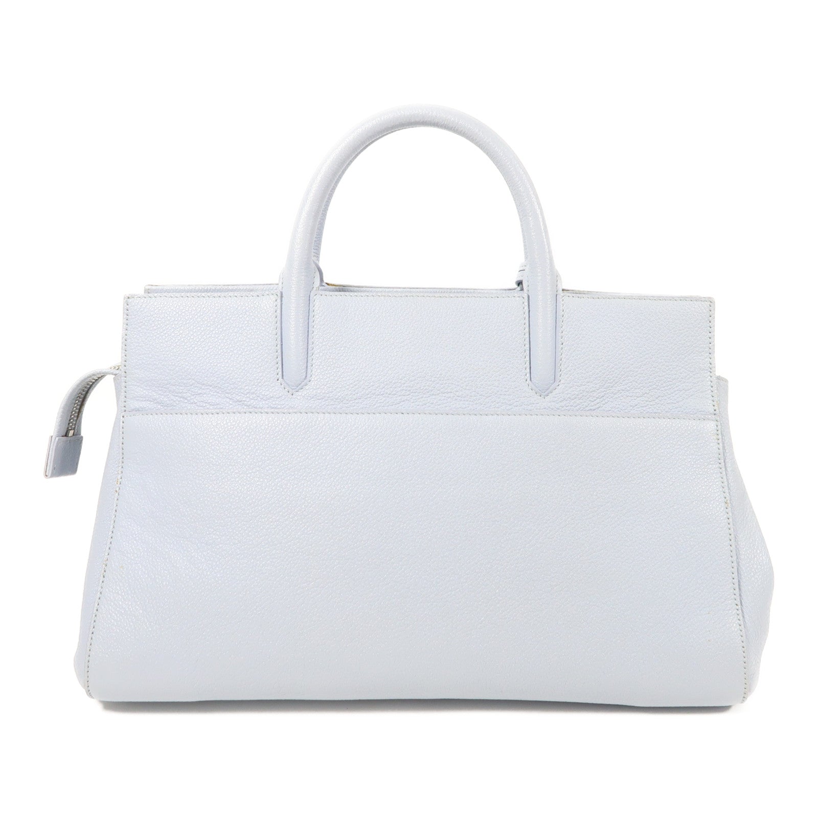 SAINT LAURENT YSL SHW Cabas Rive Gauche 400413 Calfskin Leather Light Blue