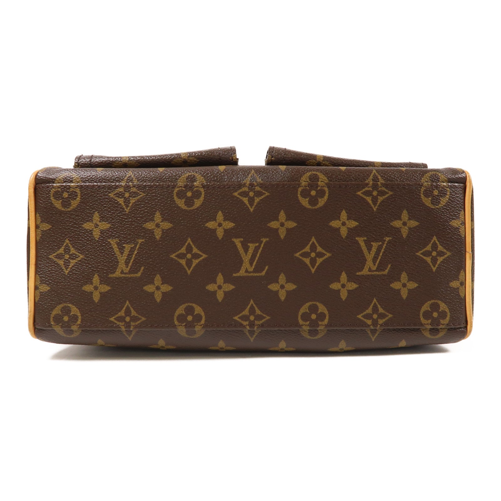 LOUIS VUITTON Monogram Manhattan PM手挽袋棕色