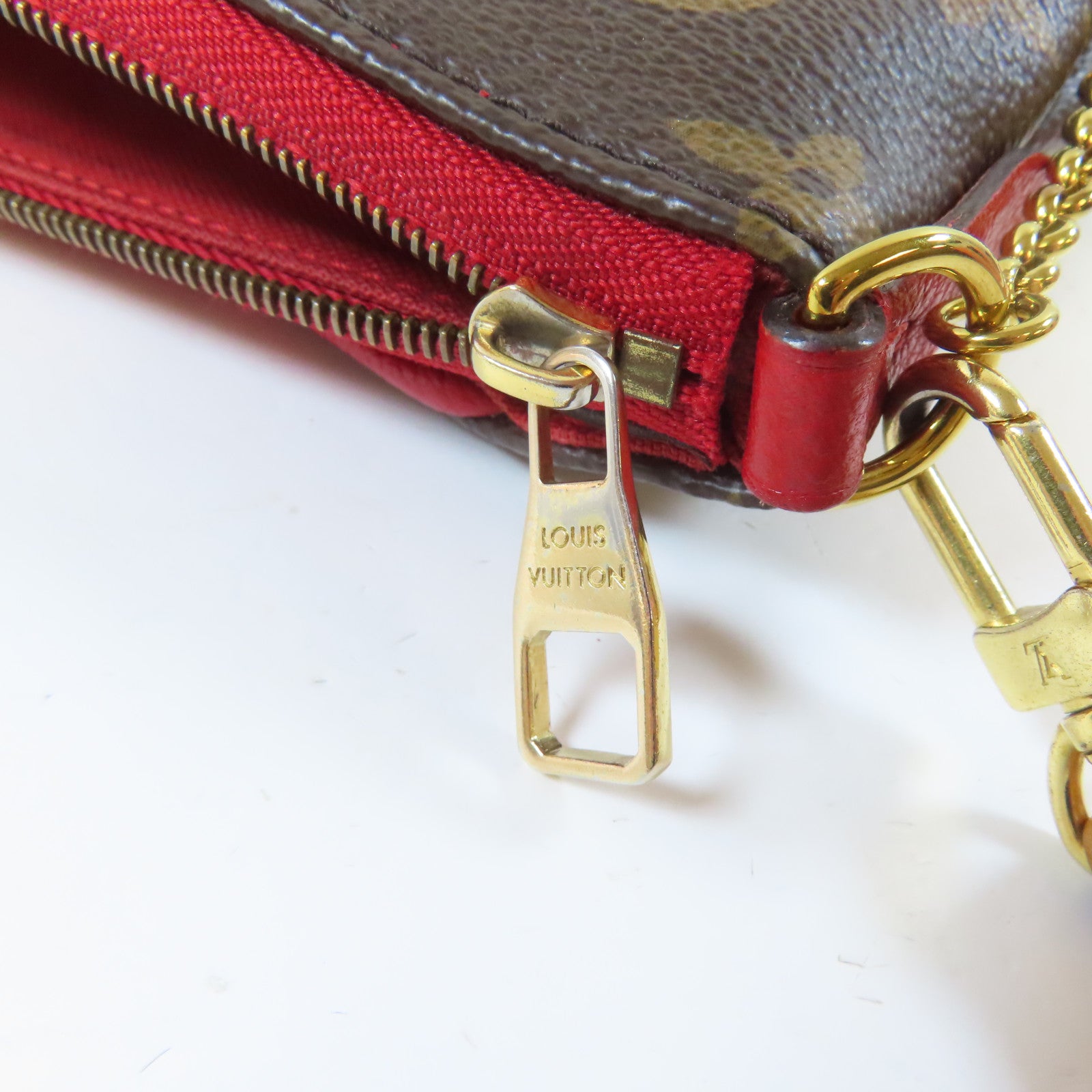 LOUIS VUITTON Monogram Pallas Clutch金扣手挽肩背兩用袋啡色