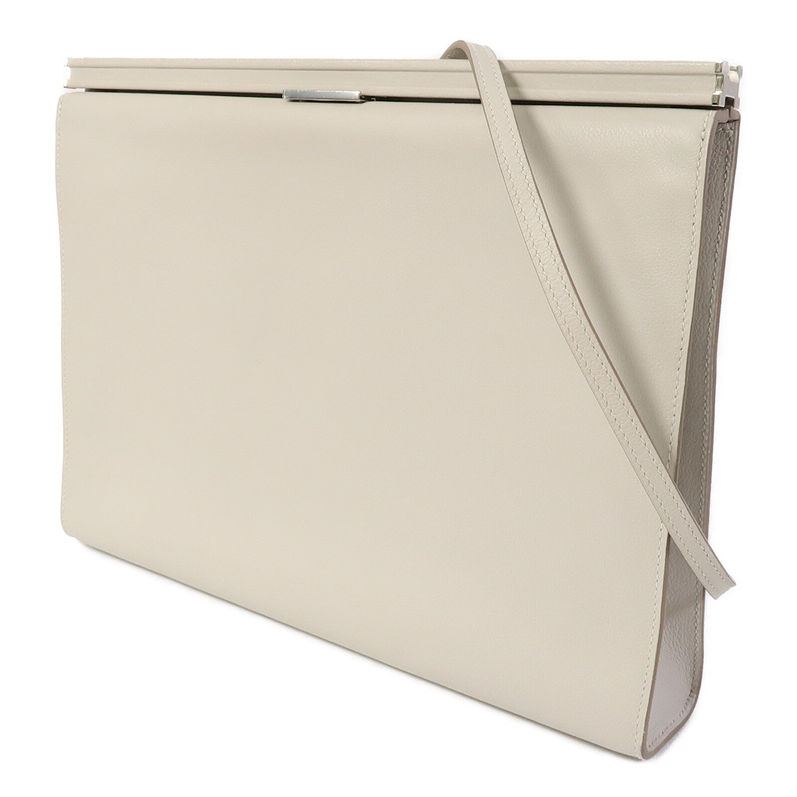 HERMES Evercolor皮革Clic-H 33肩背袋Gris Perle
