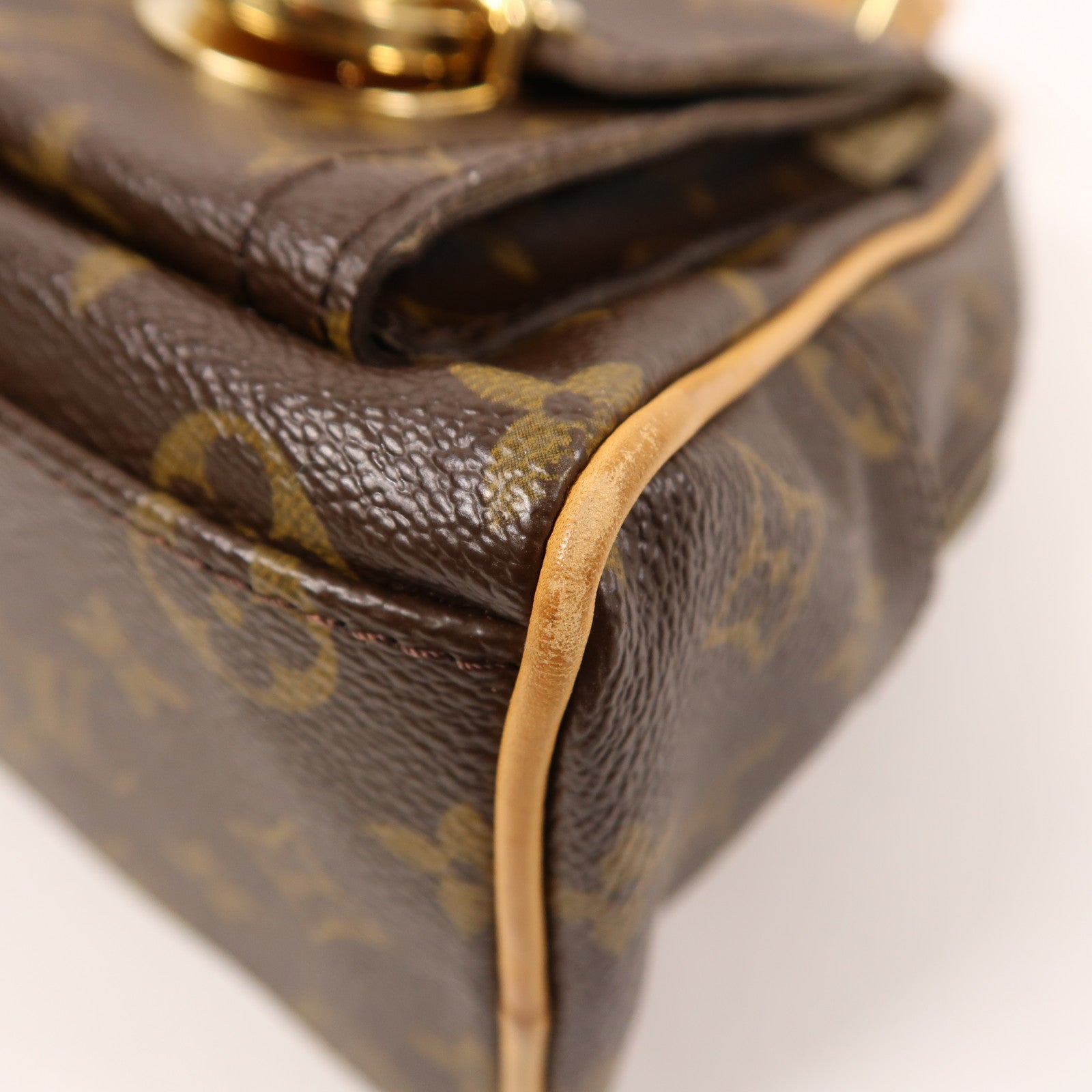 LOUIS VUITTON Monogram Manhattan PM手挽袋棕色