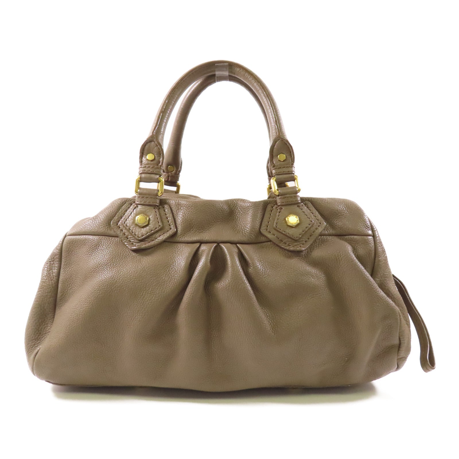 MARC BY MARC JACOBS 【激減優惠】牛皮皮革2 Way Bag金扣手挽肩背兩用袋
