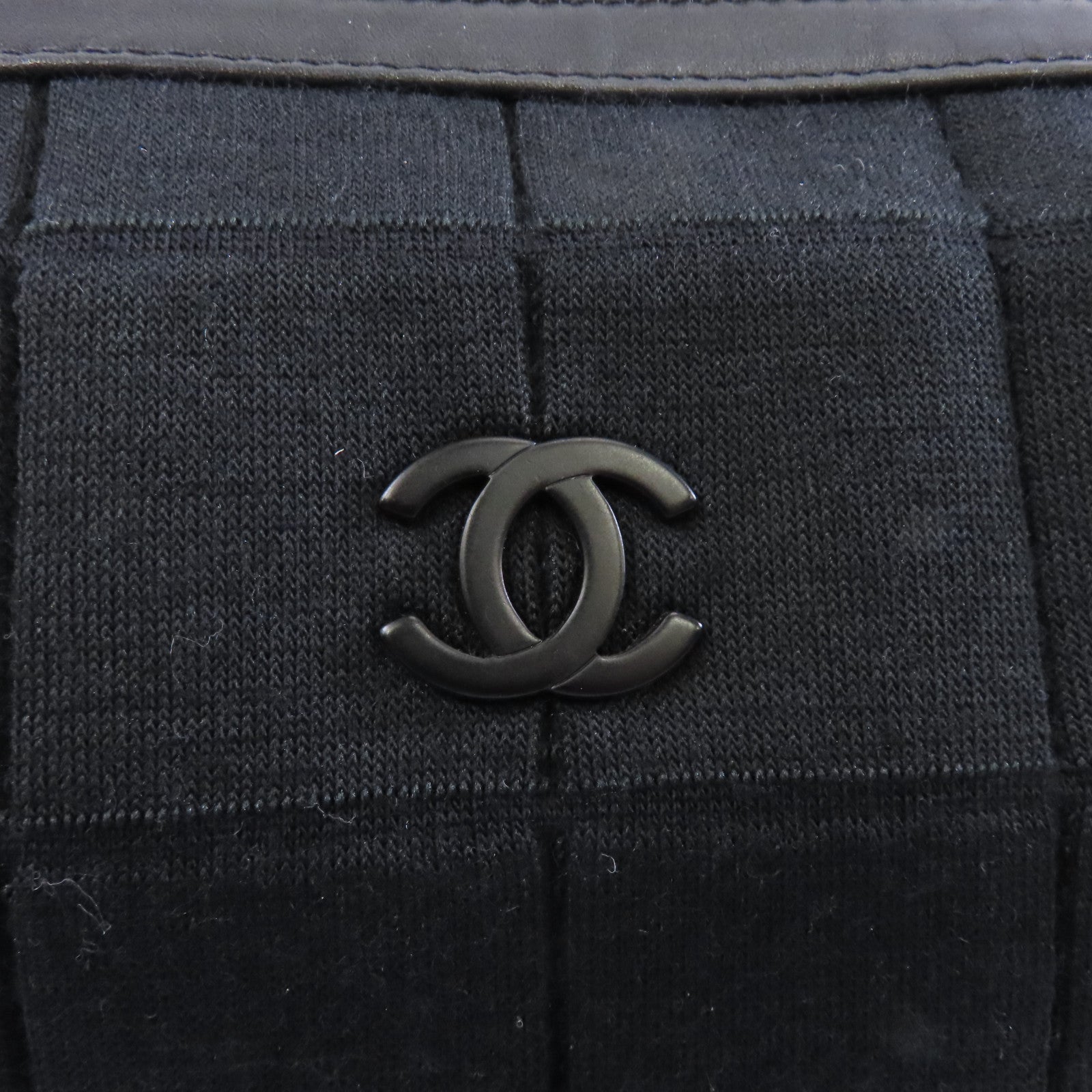 CHANEL 【激減優惠】帆布Chain Shoulder Bag鏈帶肩背袋黑色