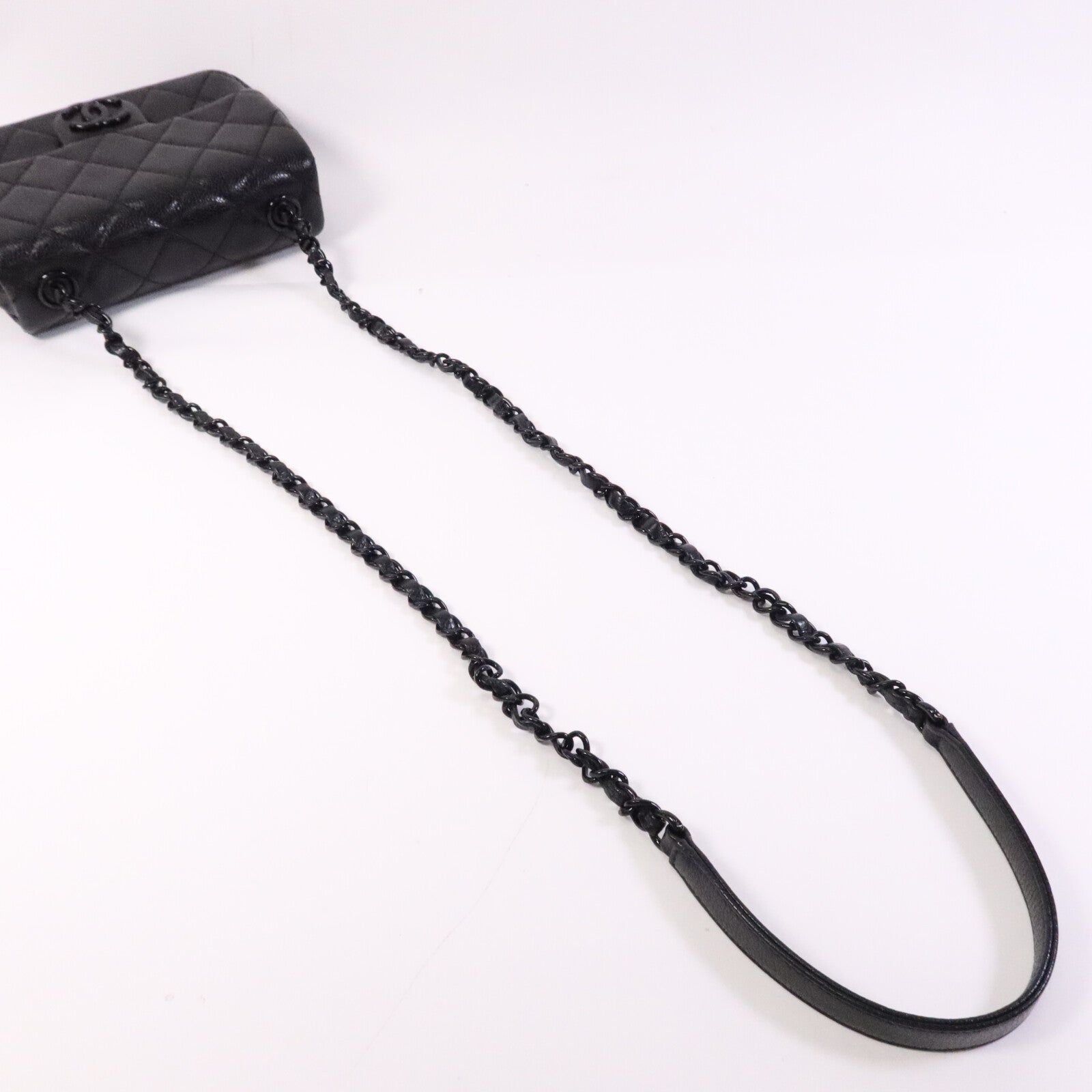 CHANEL 牛皮皮革Mini Classic 17鏈帶肩背袋
