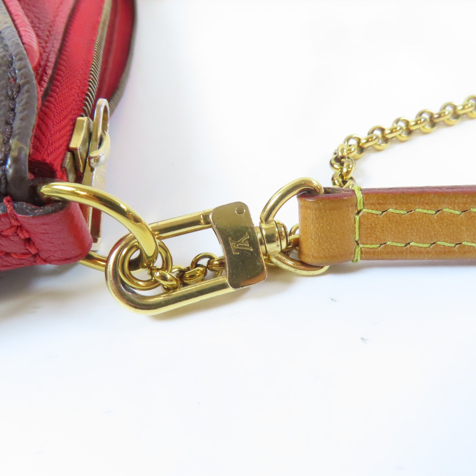 LOUIS VUITTON Monogram Pallas Clutch金扣手挽肩背兩用袋啡色