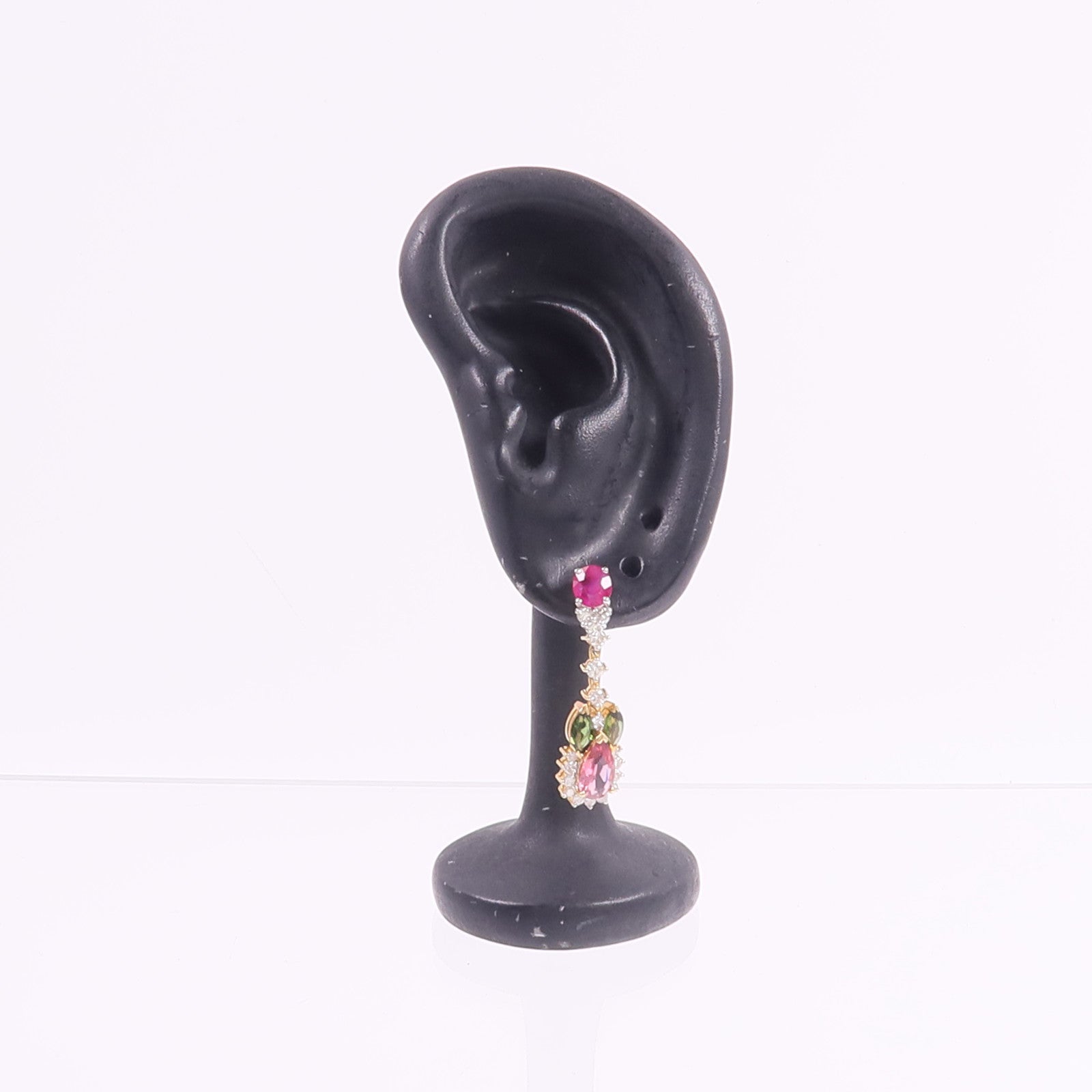 JEWELRY 18K黃金/白金Ruby Earrings紅寶石耳環