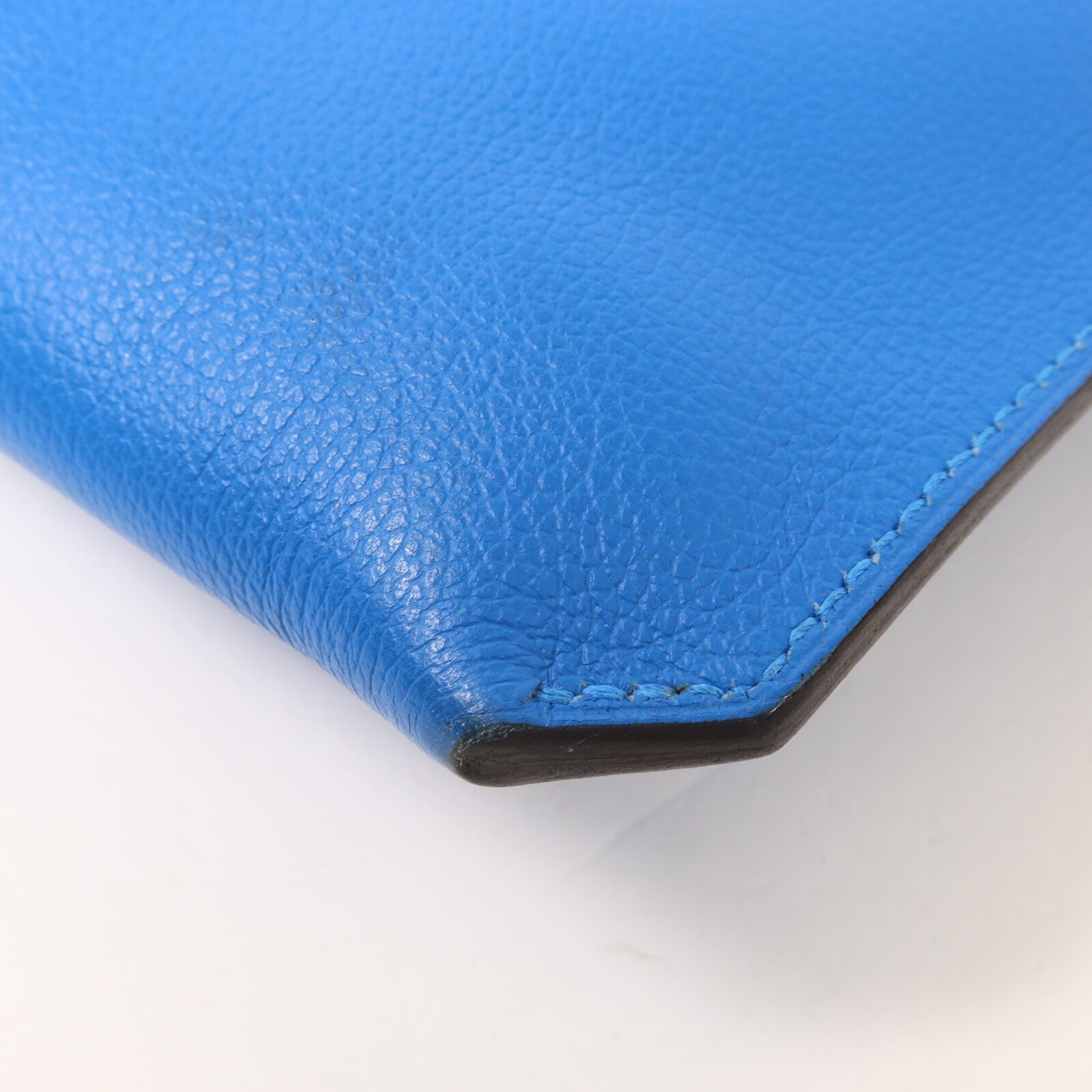 HERMES Evercolor皮革Ultrapla PM肩背袋Bleu Hydra
