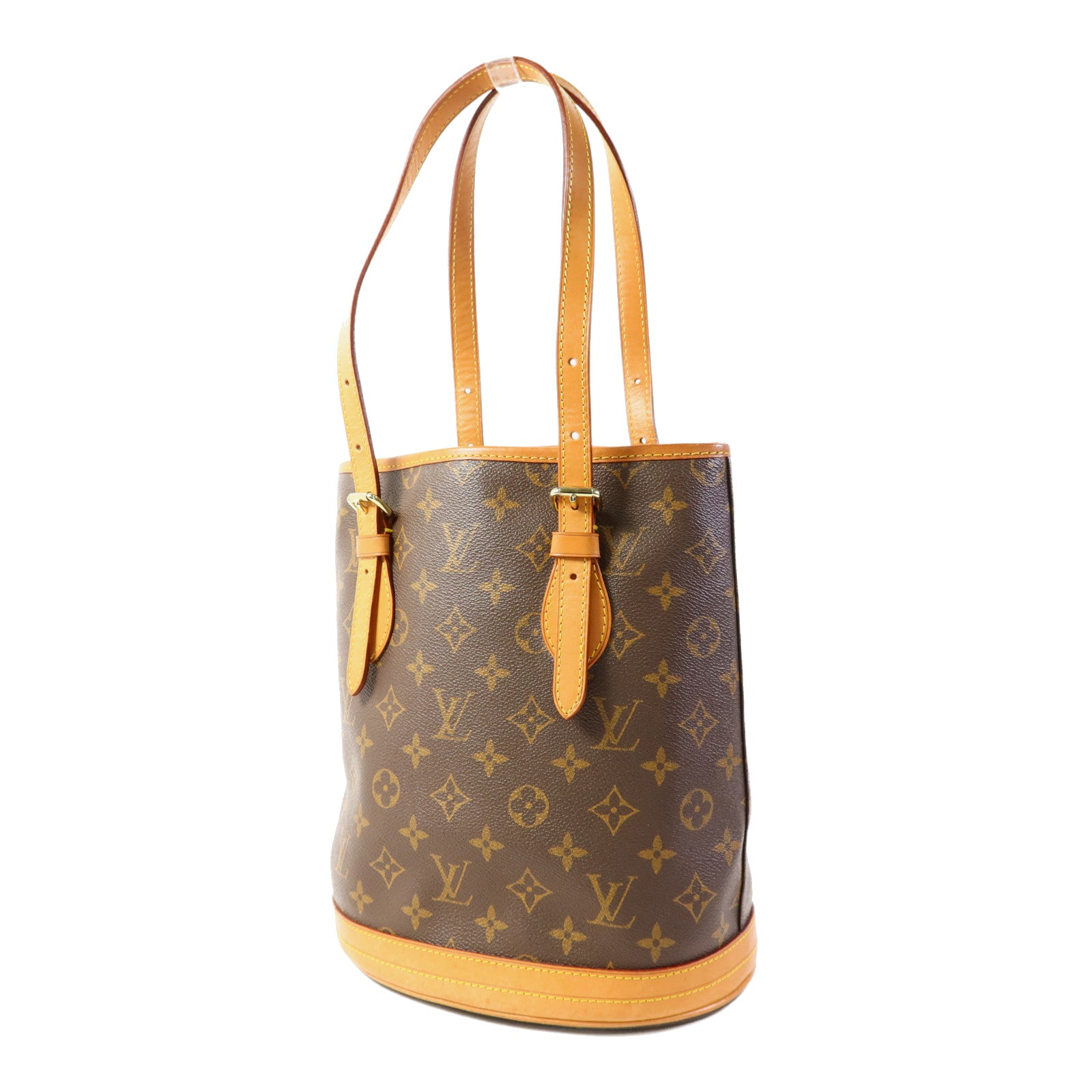 LOUIS VUITTON Monogram Bucket PM金扣手挽袋
