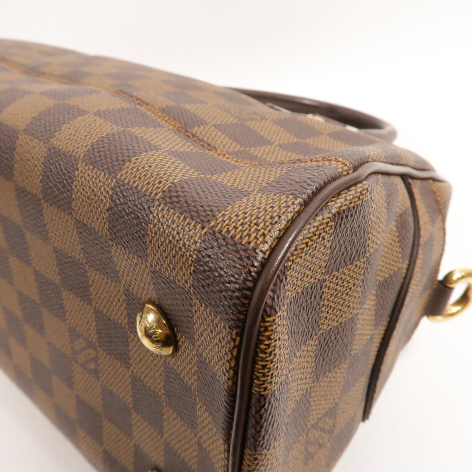 LOUIS VUITTON Damier Duomo金扣手挽袋