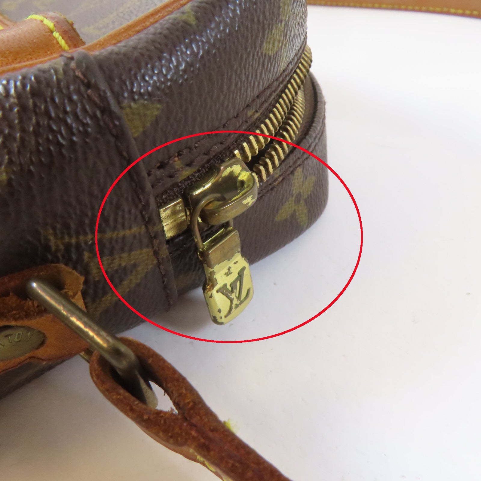 LOUIS VUITTON Monogram Trocadero 27金扣肩背袋啡色