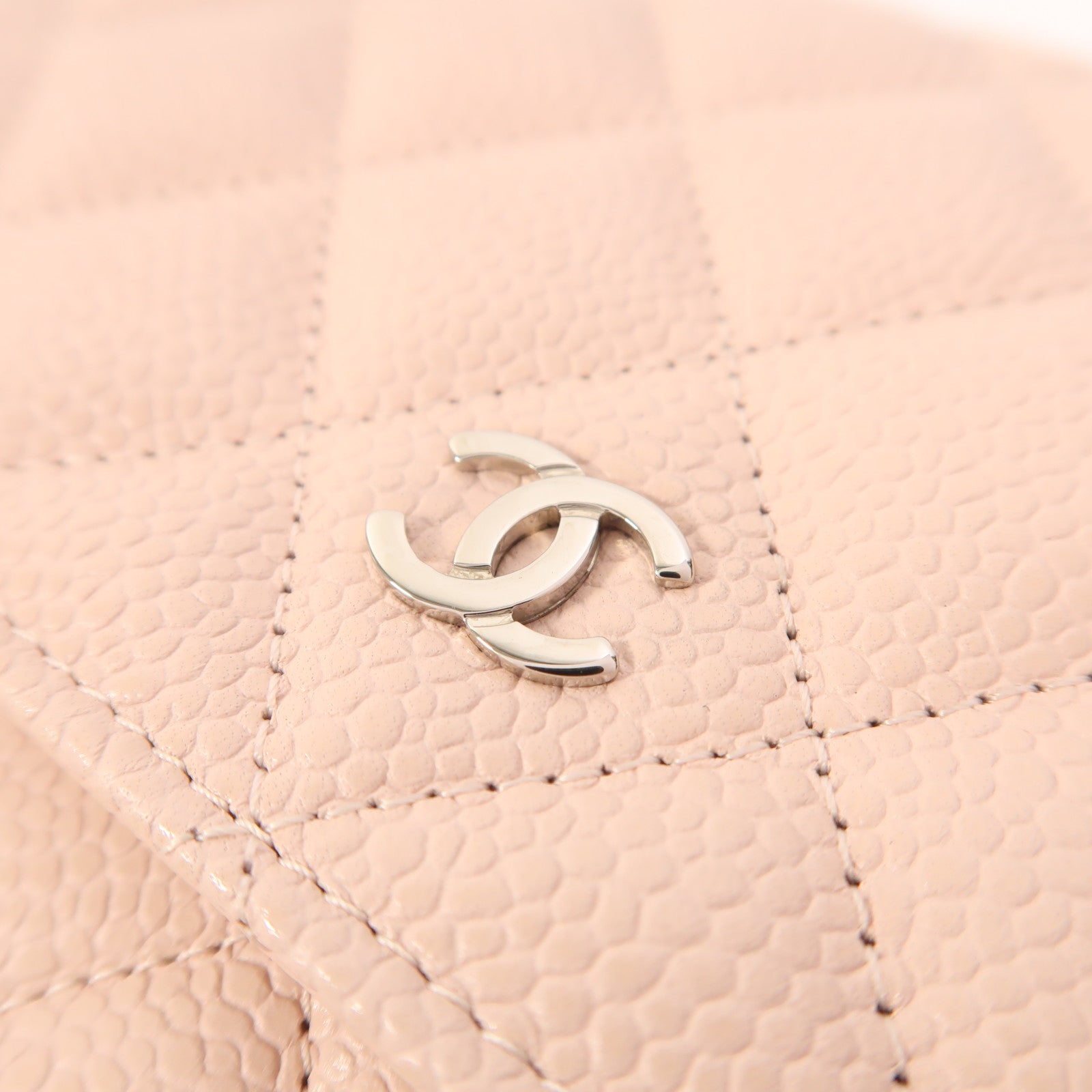 CHANEL 牛皮皮革WOC Wallet On Chain銀扣鏈帶肩背袋