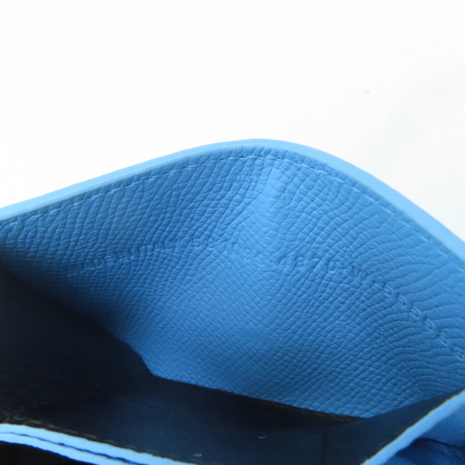 BALENCIAGA 【激減優惠】牛皮皮革Card Case銀扣卡片套淺藍色