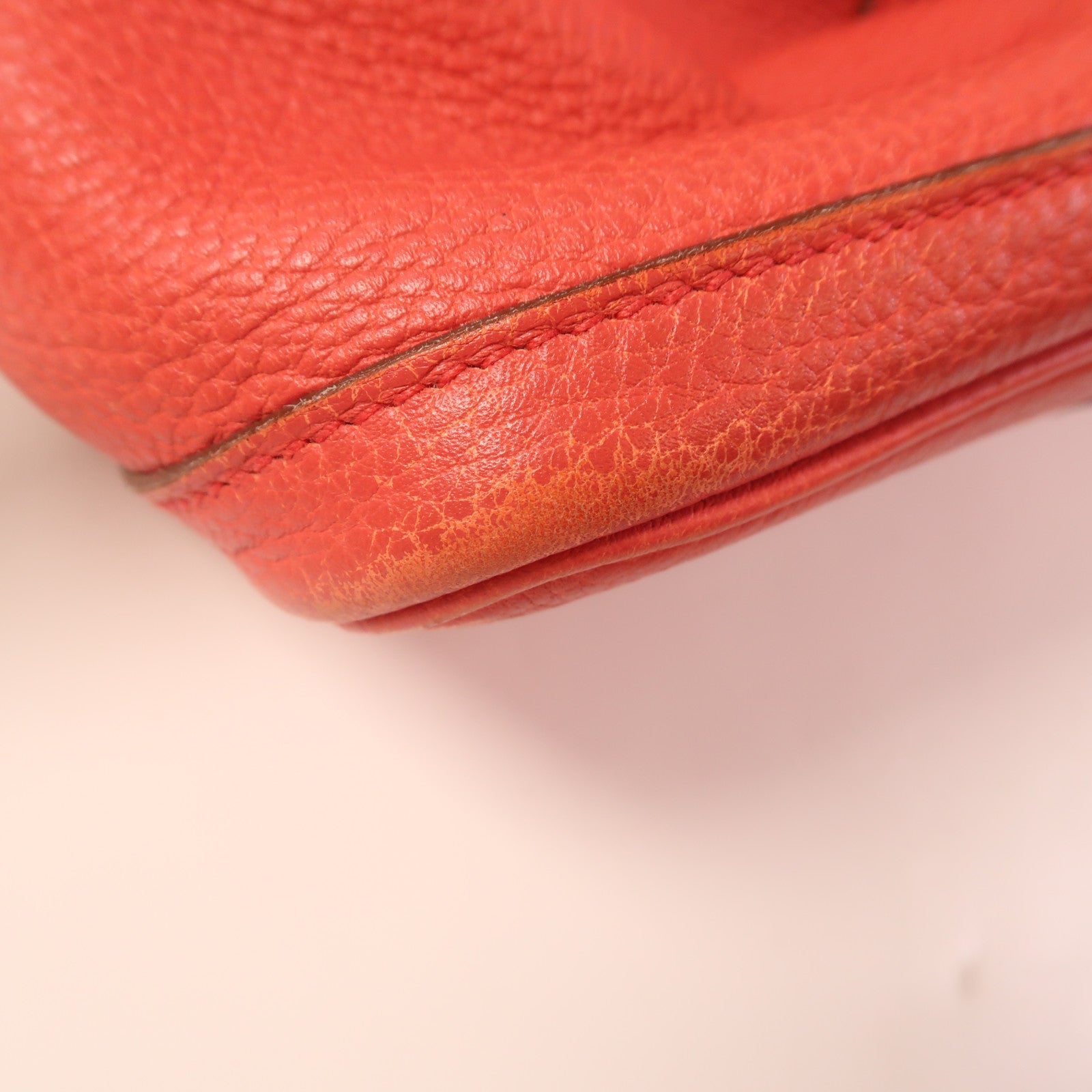 HERMES Negonda皮革Garden Party PM銀扣手挽袋Bougainvillier