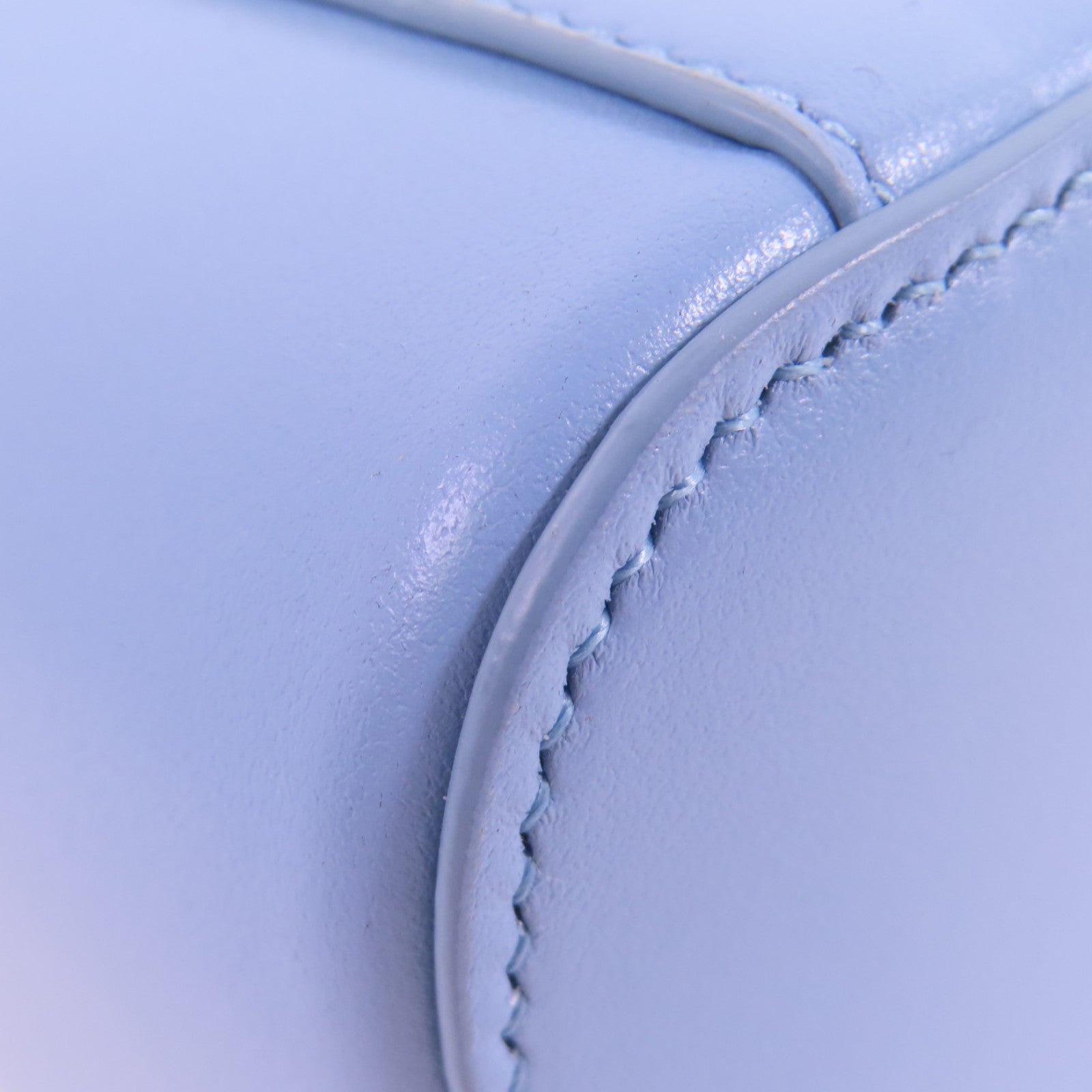 CELINE GHW Mini Vanity Case Hand Shoulder Bag Crossbody Calfskin Leather