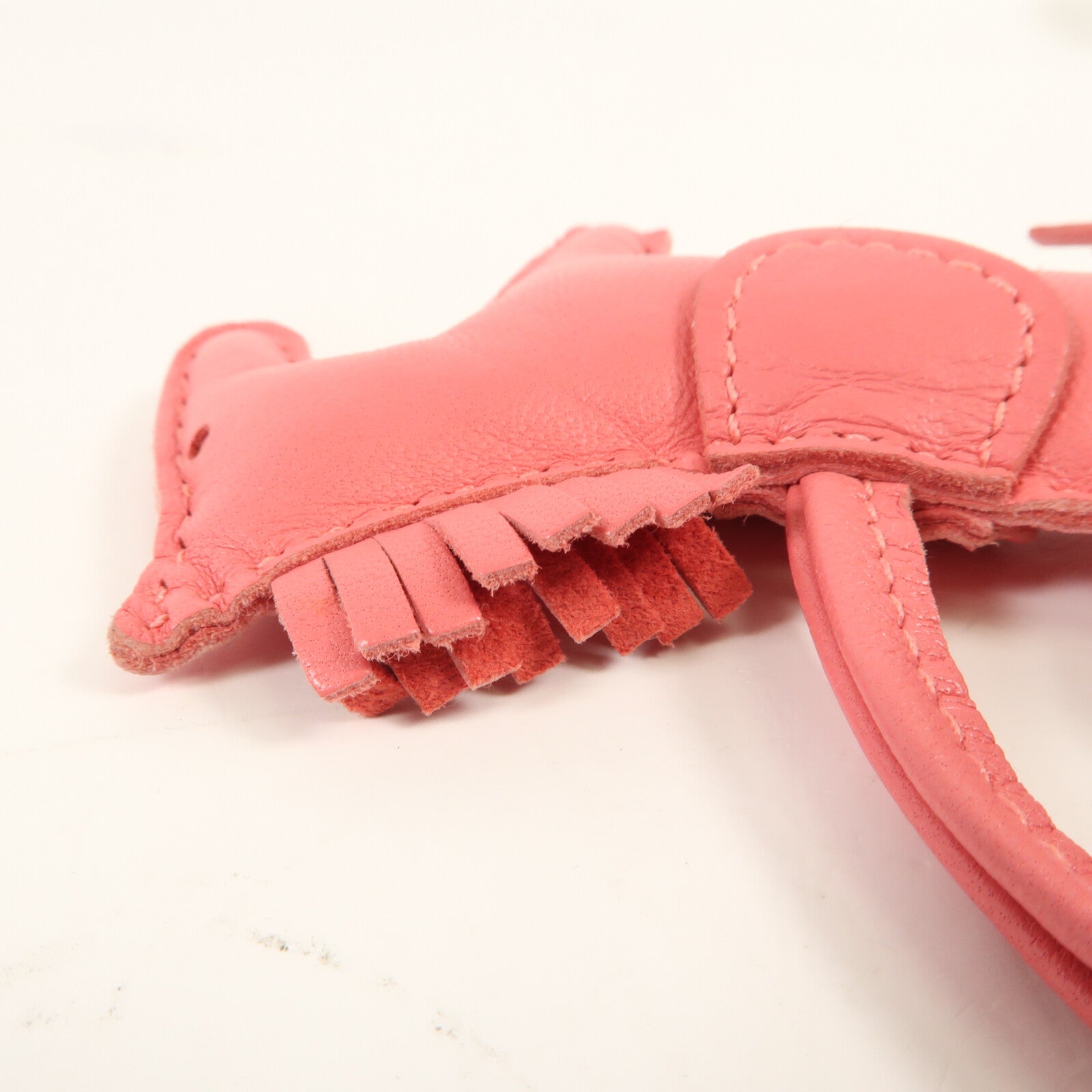 HERMES Milo/Swift皮革Rodeo PM掛飾Pink