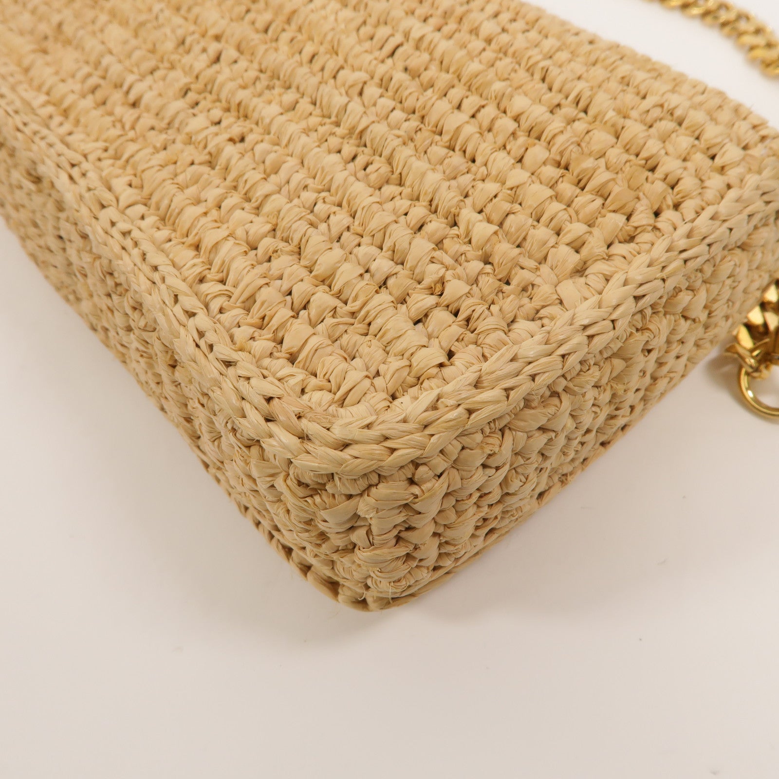 CELINE Raffia/牛皮皮革Multipochette手挽肩背兩用袋