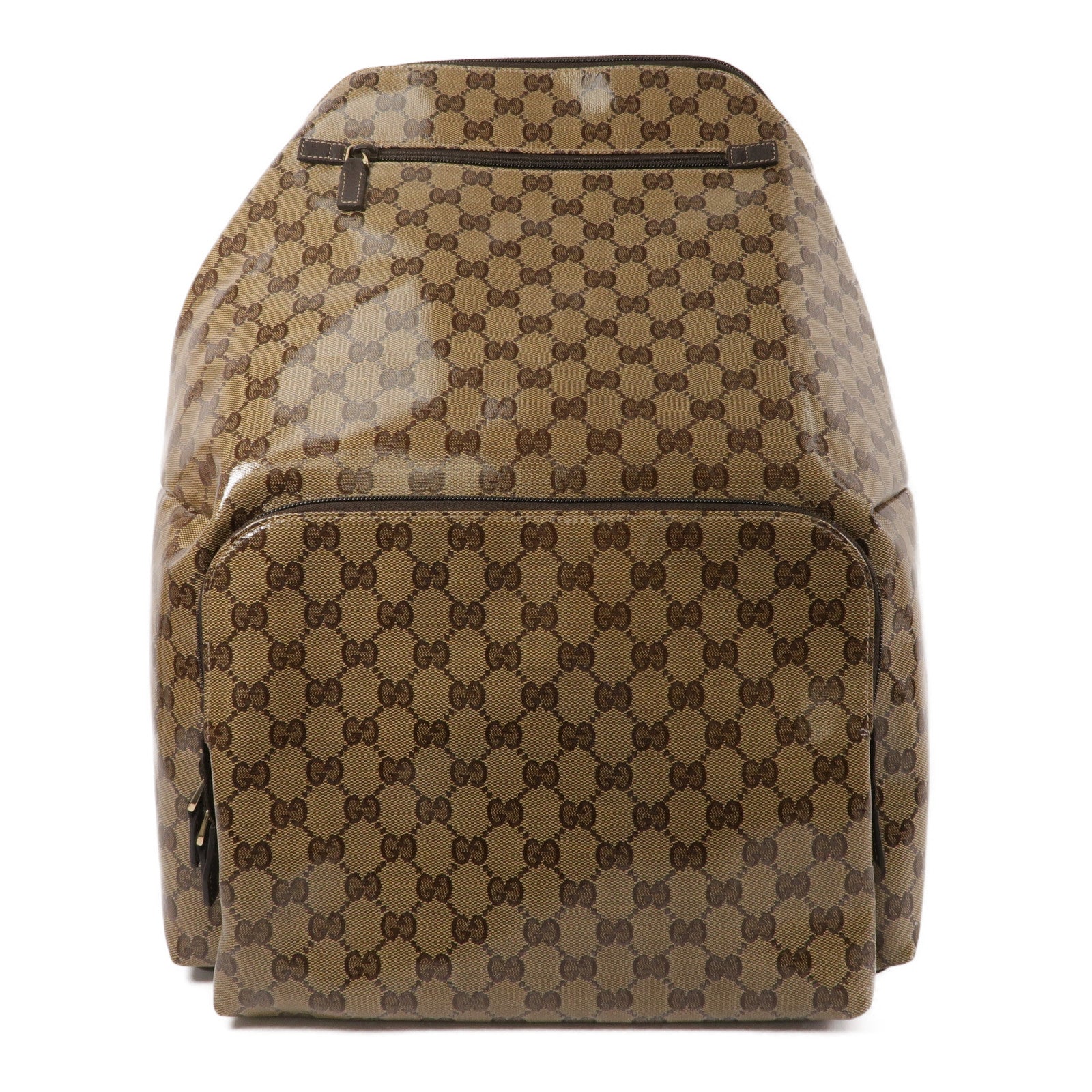 GUCCI 塗層帆布GG Crystal Backpack背包