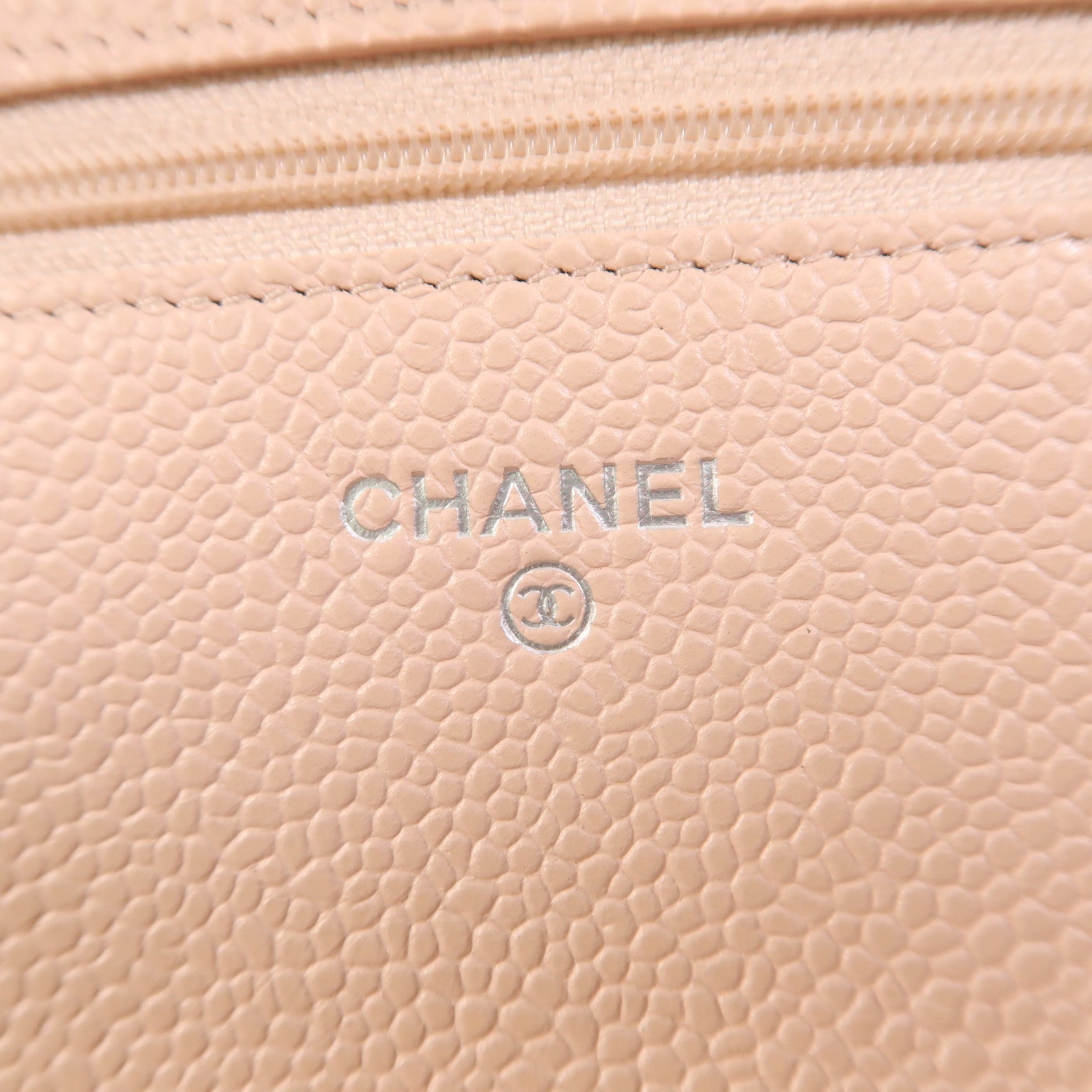 CHANEL 牛皮皮革WOC Wallet On Chain銀扣鏈帶肩背袋