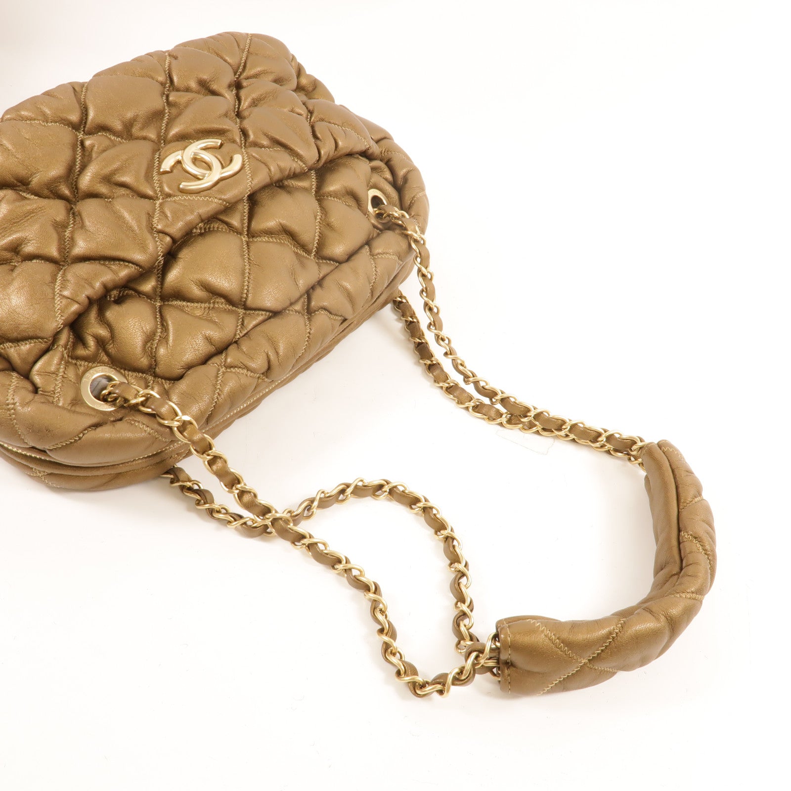 CHANEL 牛皮皮革Bubble Bag肩背袋