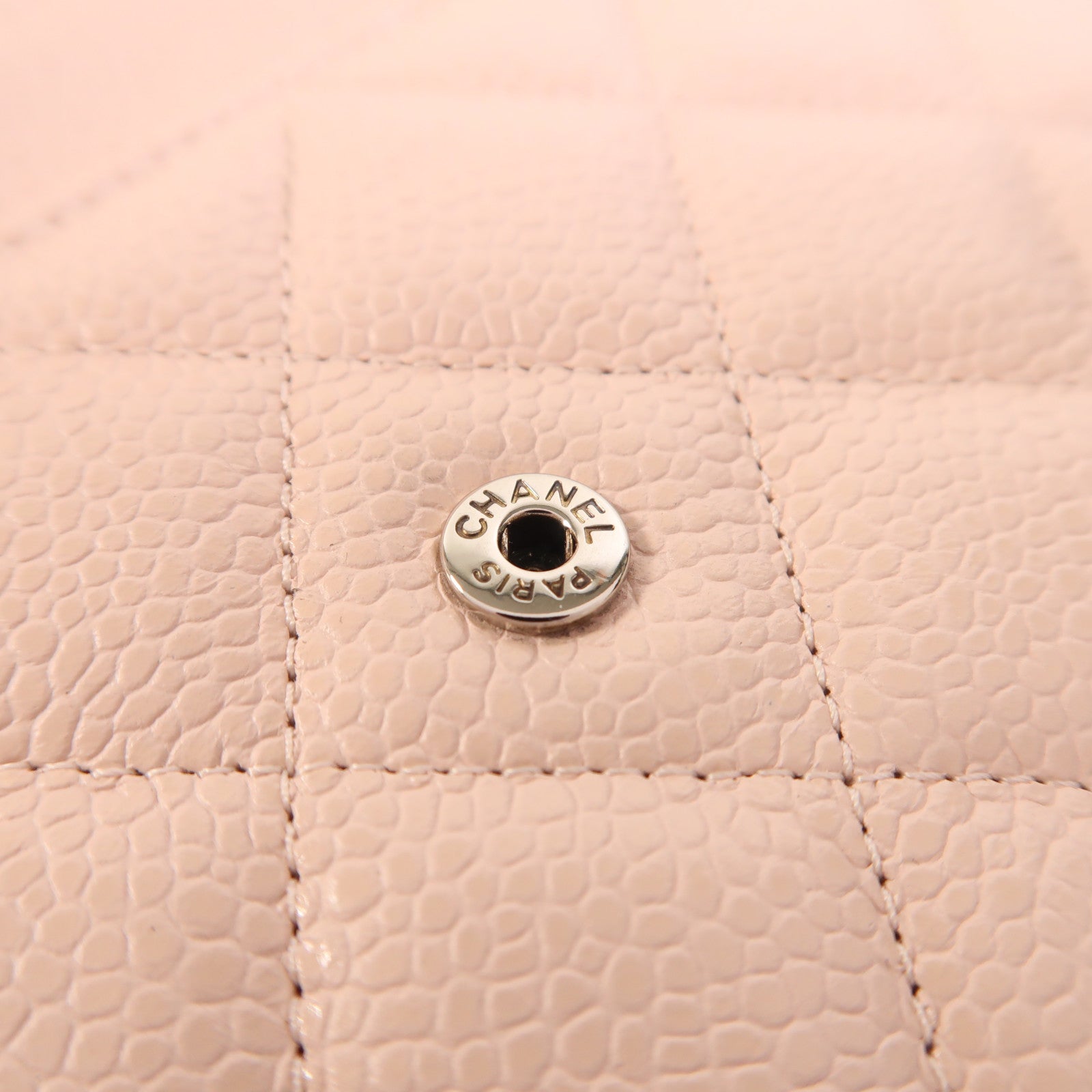 CHANEL 牛皮皮革WOC Wallet On Chain銀扣鏈帶肩背袋