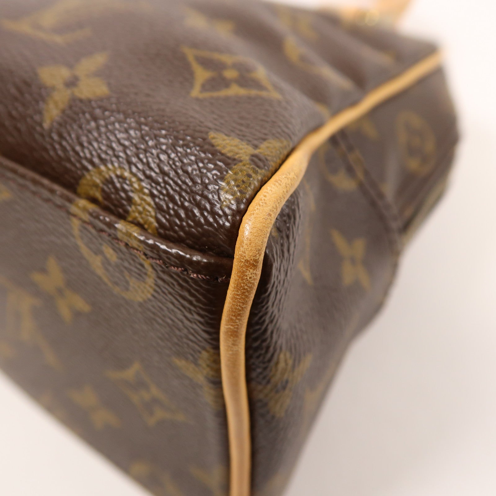 LOUIS VUITTON Monogram Manhattan PM手挽袋棕色