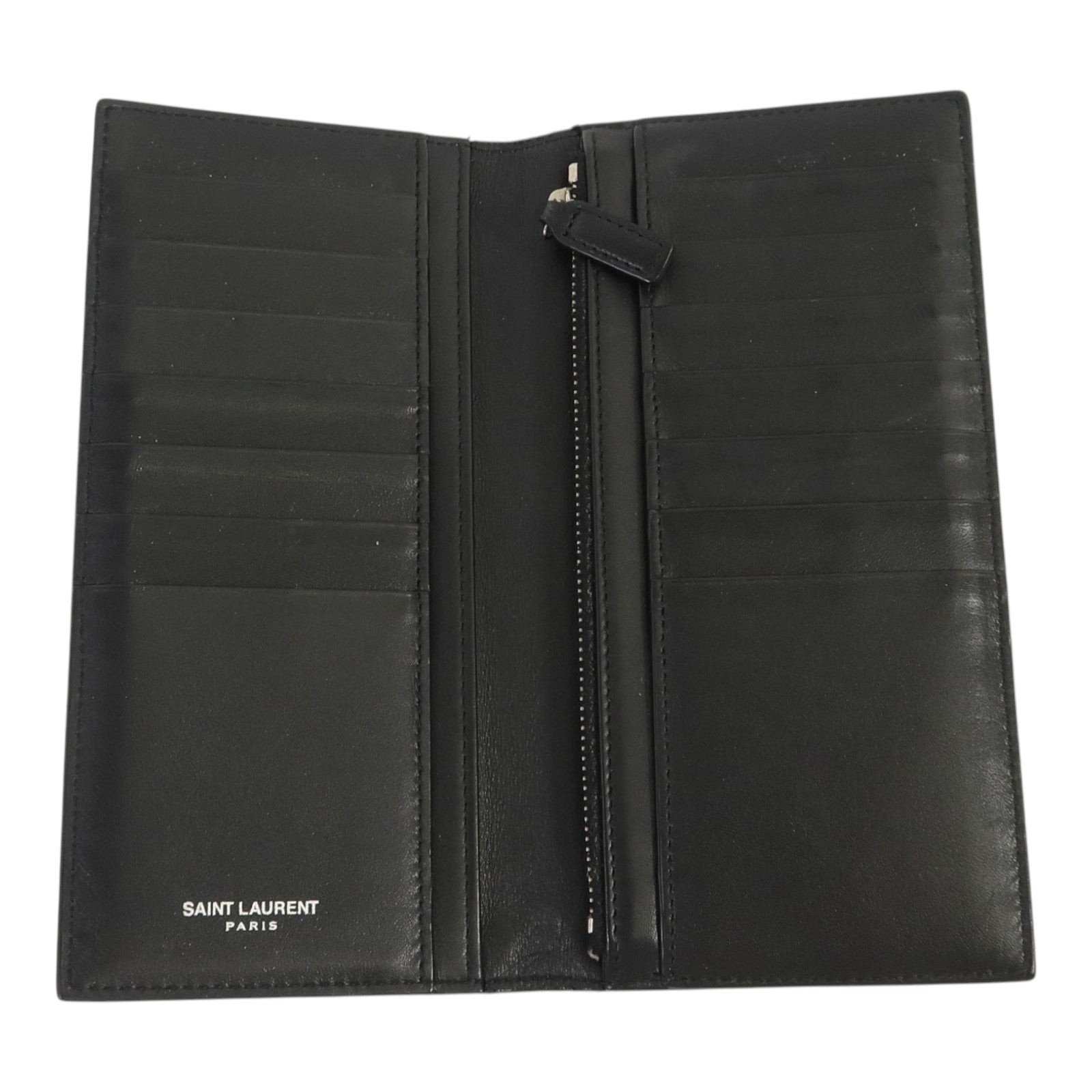 SAINT LAURENT 【激減優惠】牛皮皮革Long Wallet長錢包