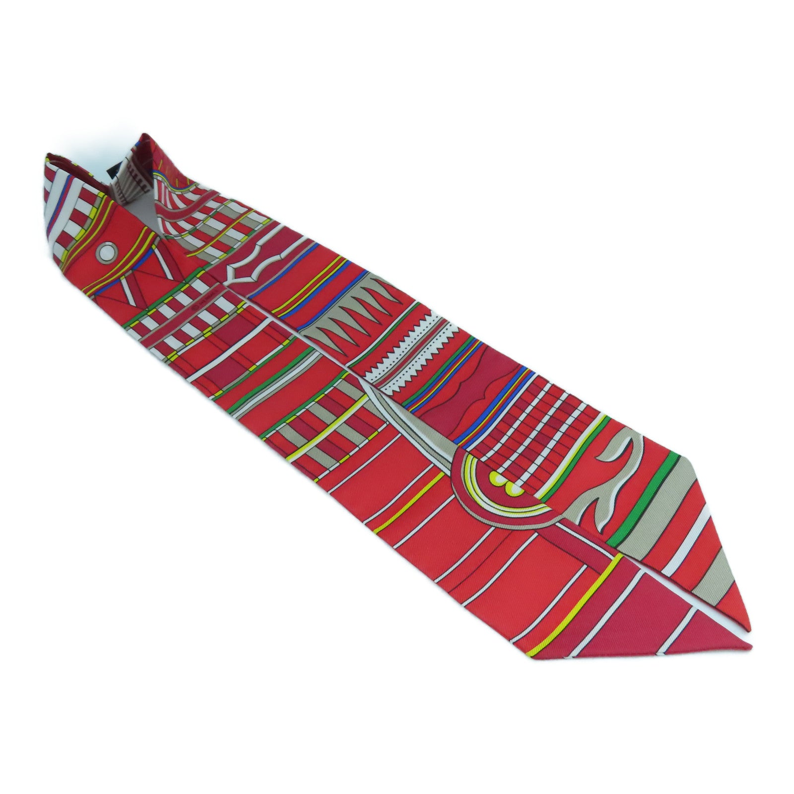 HERMES 【激減優惠】絲質Twilly Scarf絲巾紅色