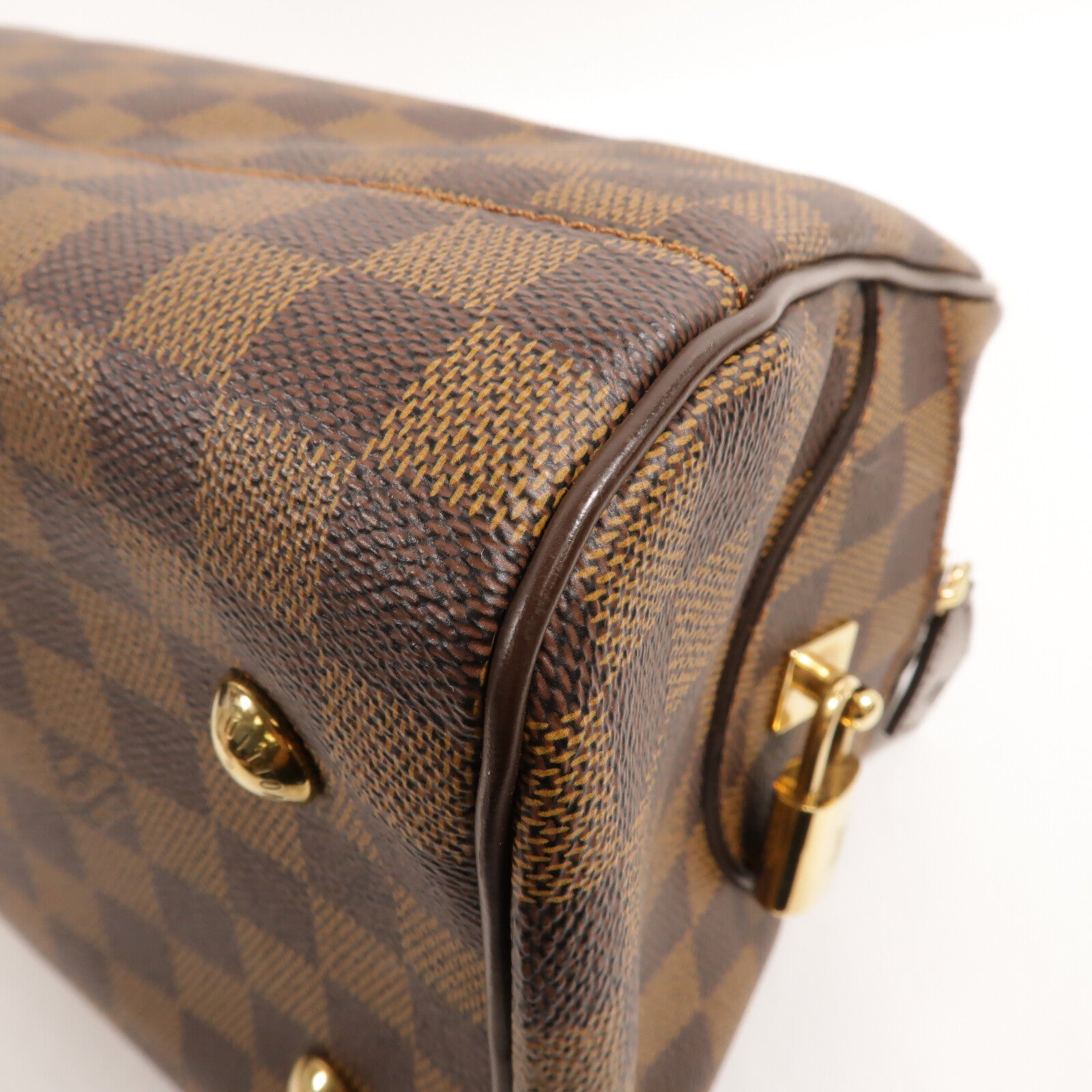 LOUIS VUITTON Damier Duomo金扣手挽袋