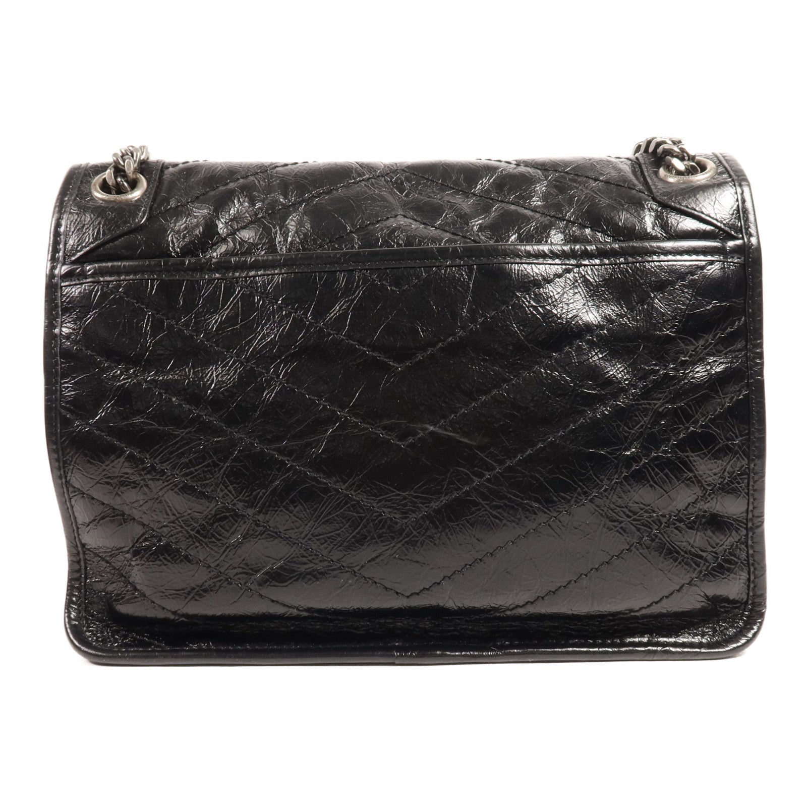 SAINT LAURENT 牛皮皮革Niki MM銀扣肩背袋
