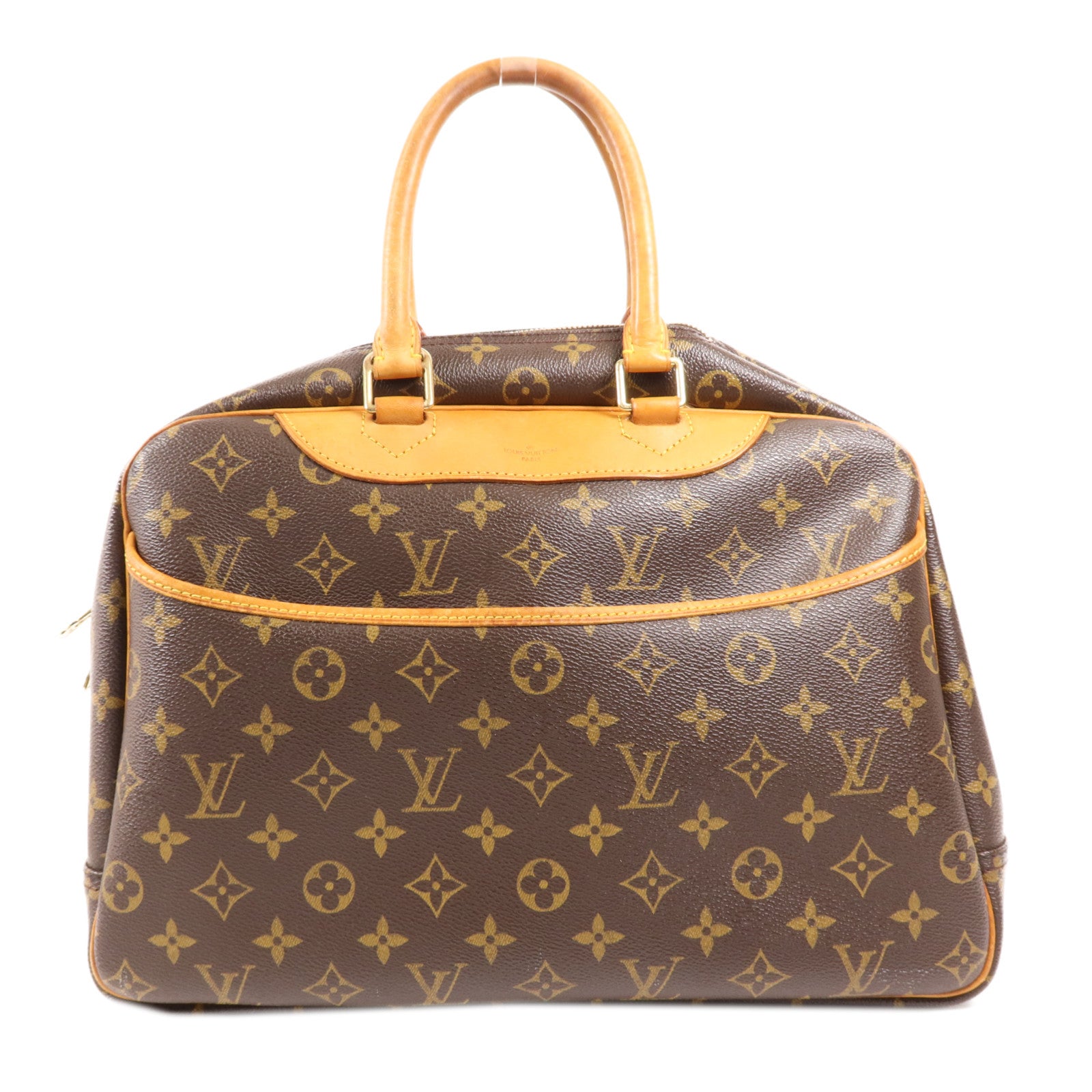 LOUIS VUITTON Monogram Deauville金扣手挽袋
