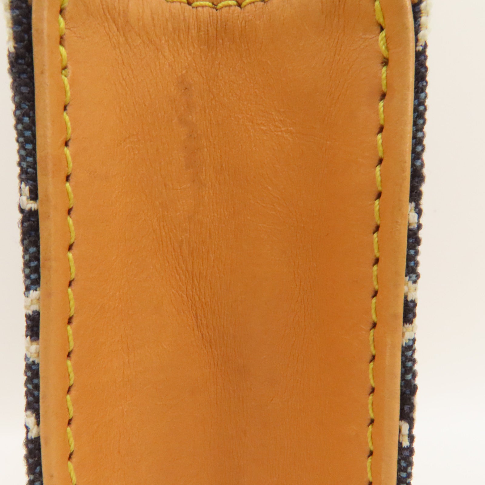 LOUIS VUITTON 【激減優惠】帆布/皮革Petit Sac Plat金扣手挽肩背兩用袋藍色